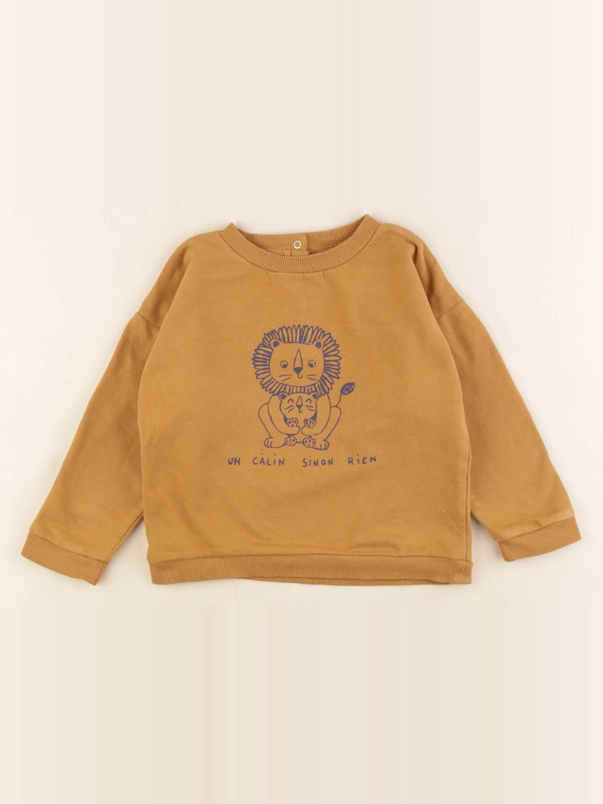 Vertbaudet - sweat marron - 36 mois