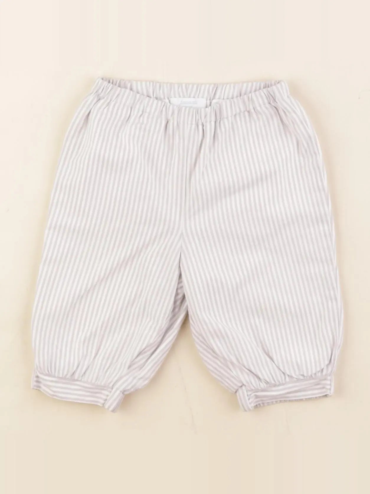 Jacadi - pantalon beige, blanc - 3 mois