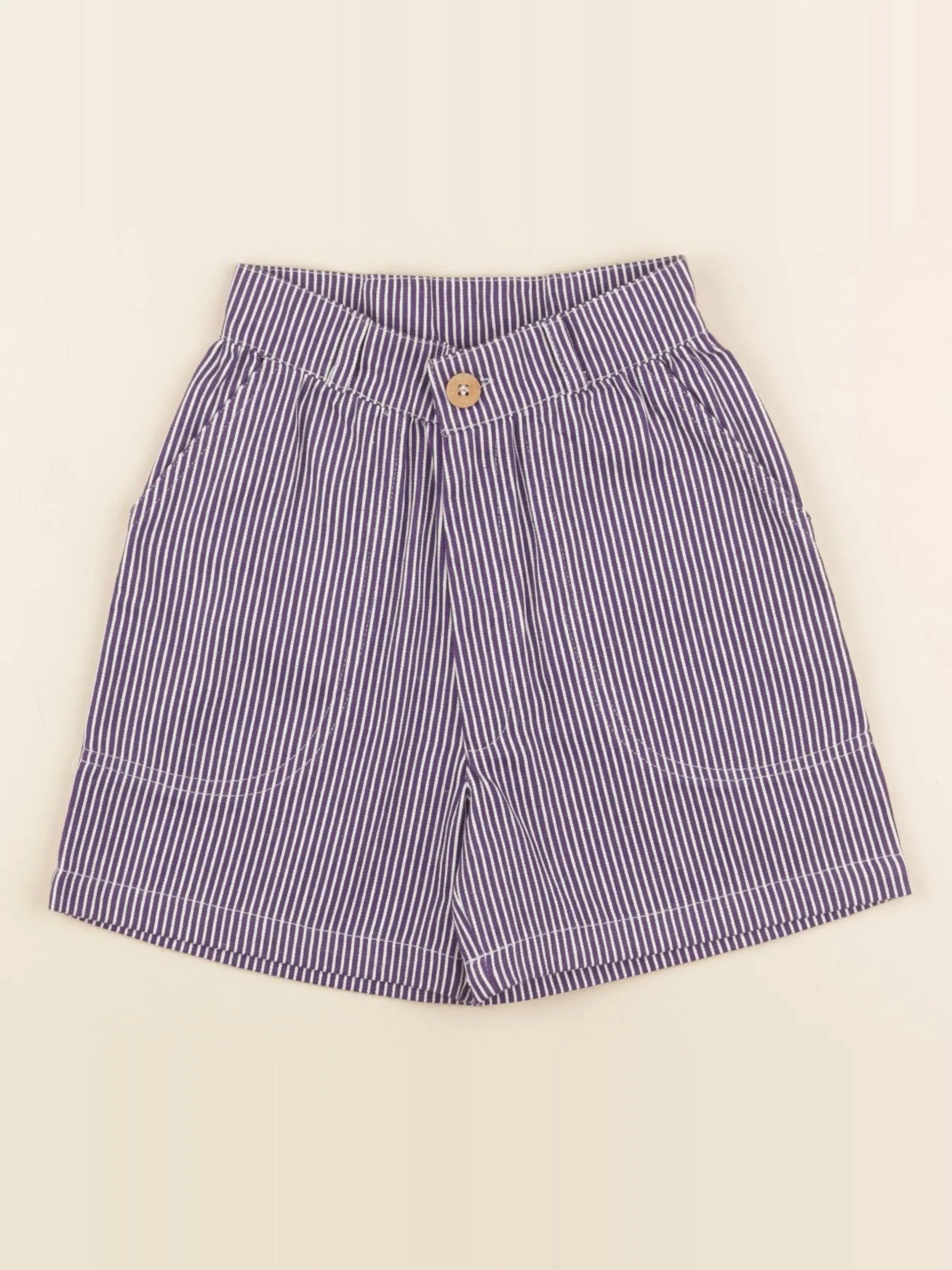 Short ARSENE rayé bleu, blanc