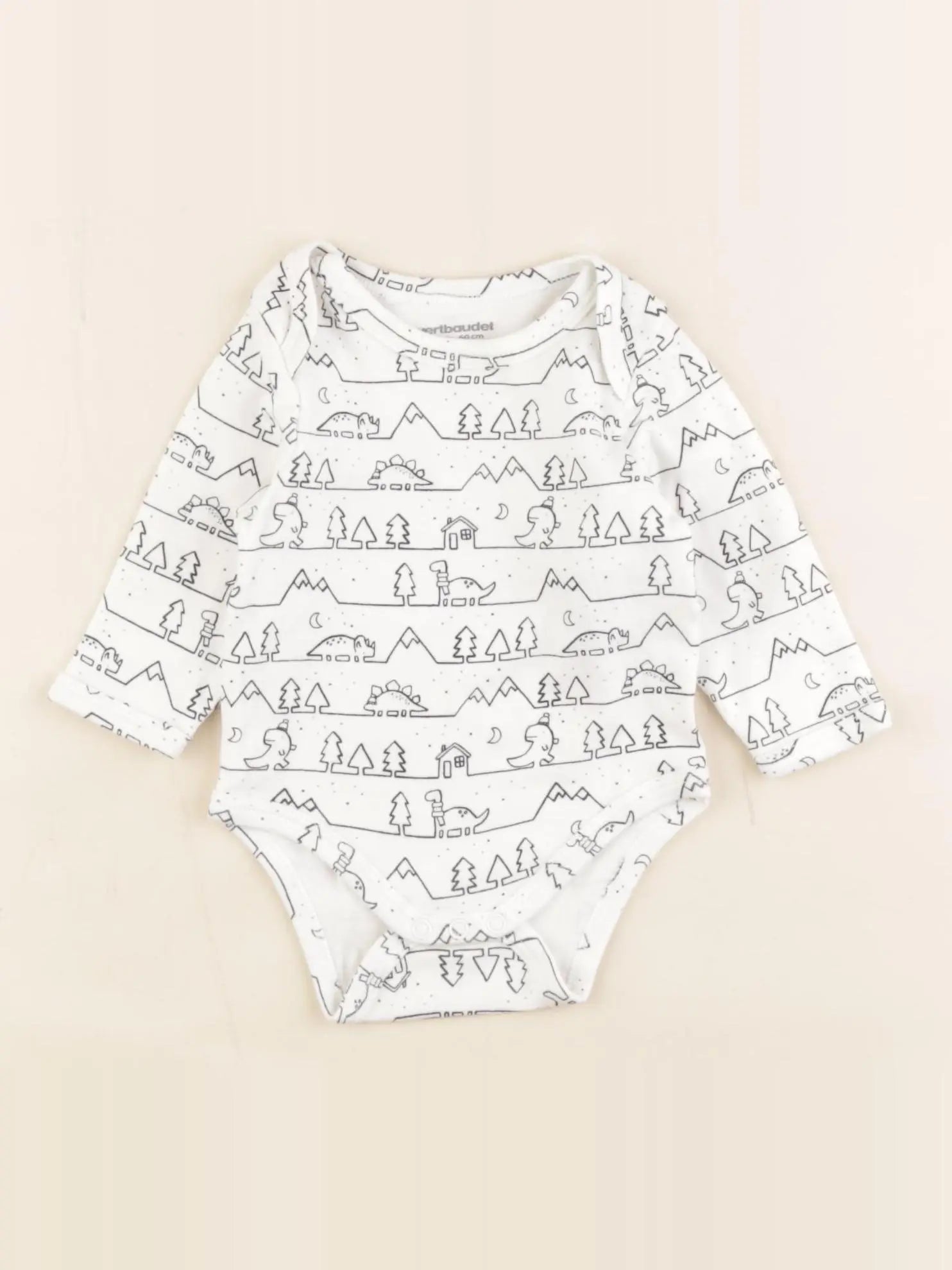 Vertbaudet - body blanc - 3 mois