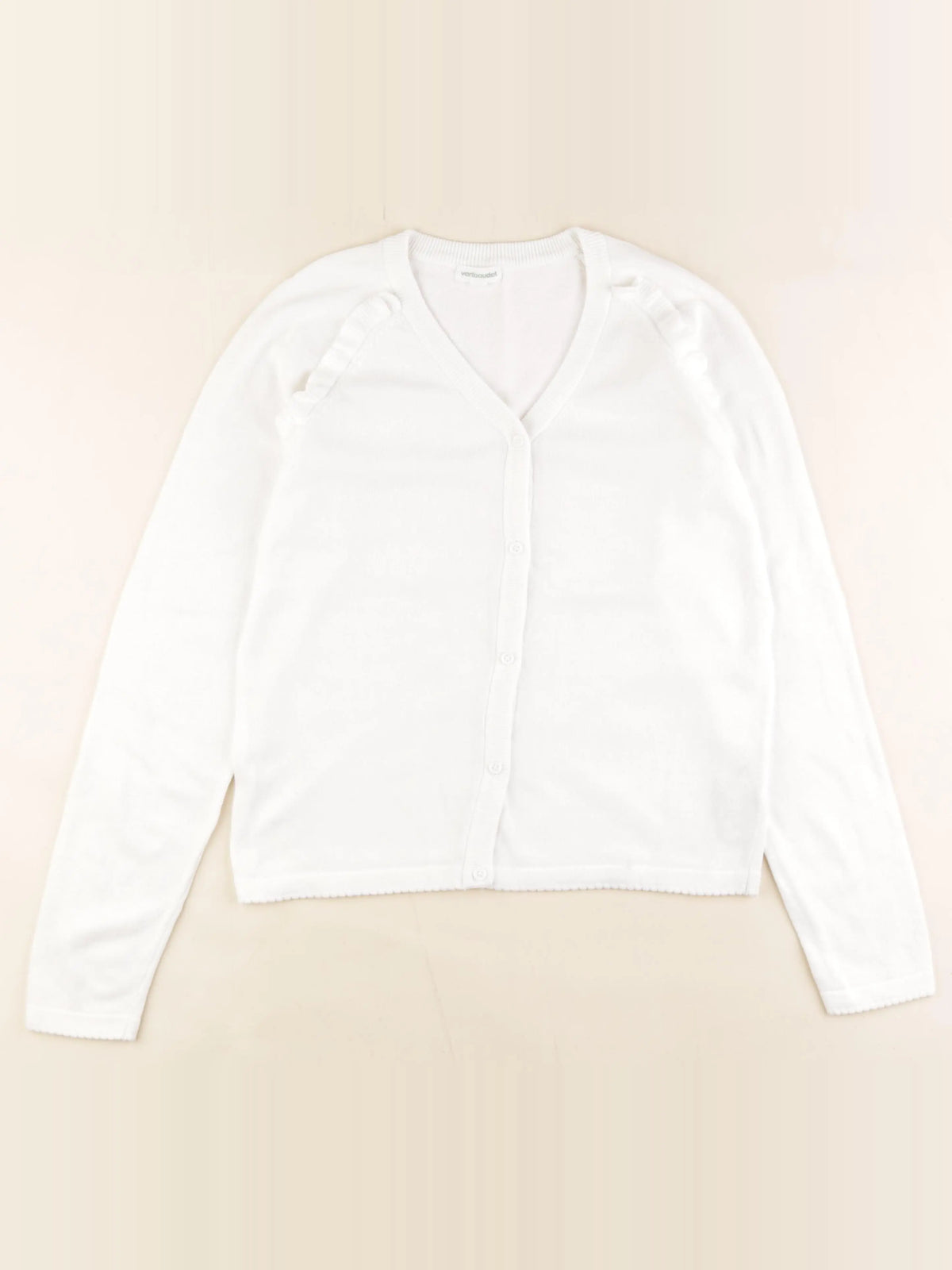 Vertbaudet - gilet blanc - 12 ans