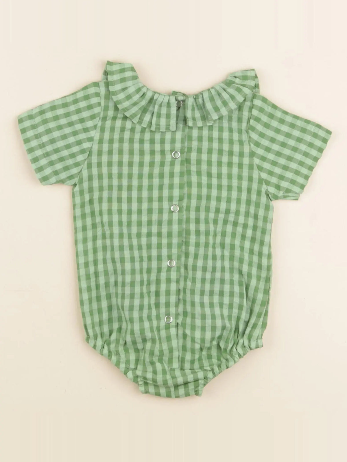 Combinaison CAMILLE, vichy vert