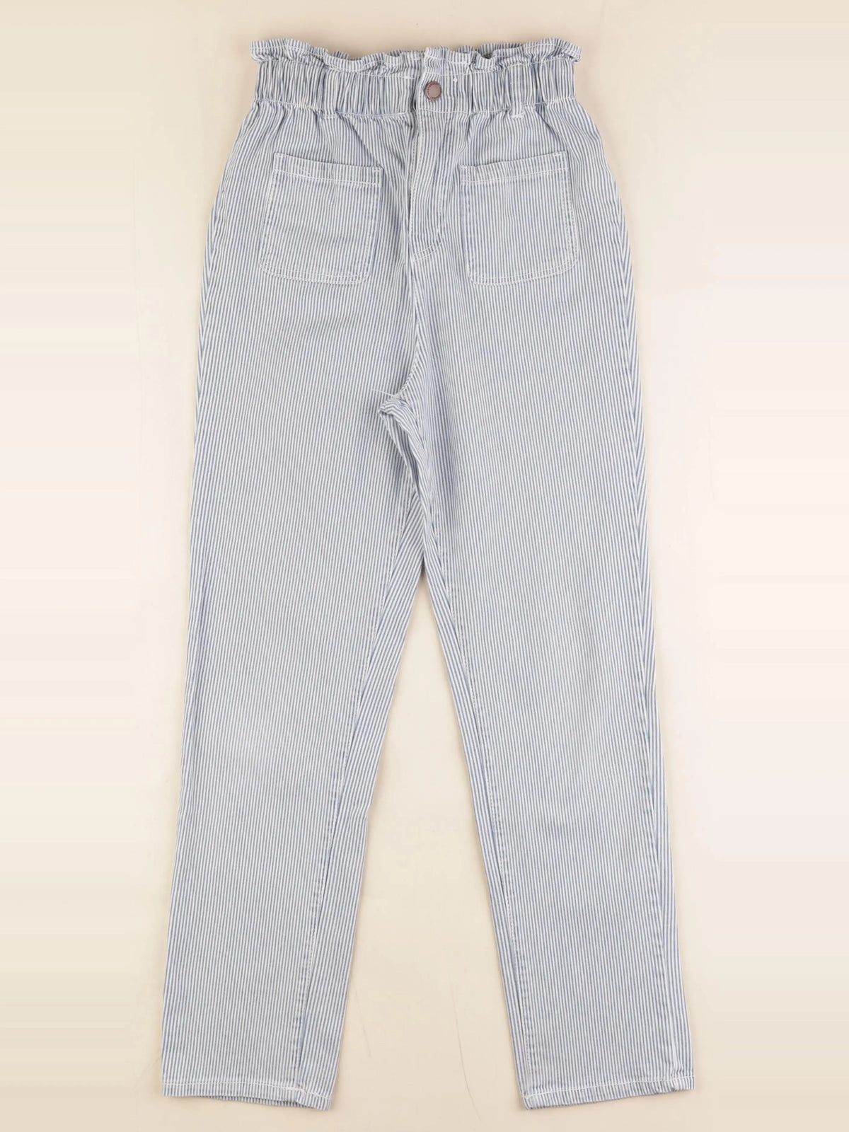 Vertbaudet - pantalon bleu - 10 ans