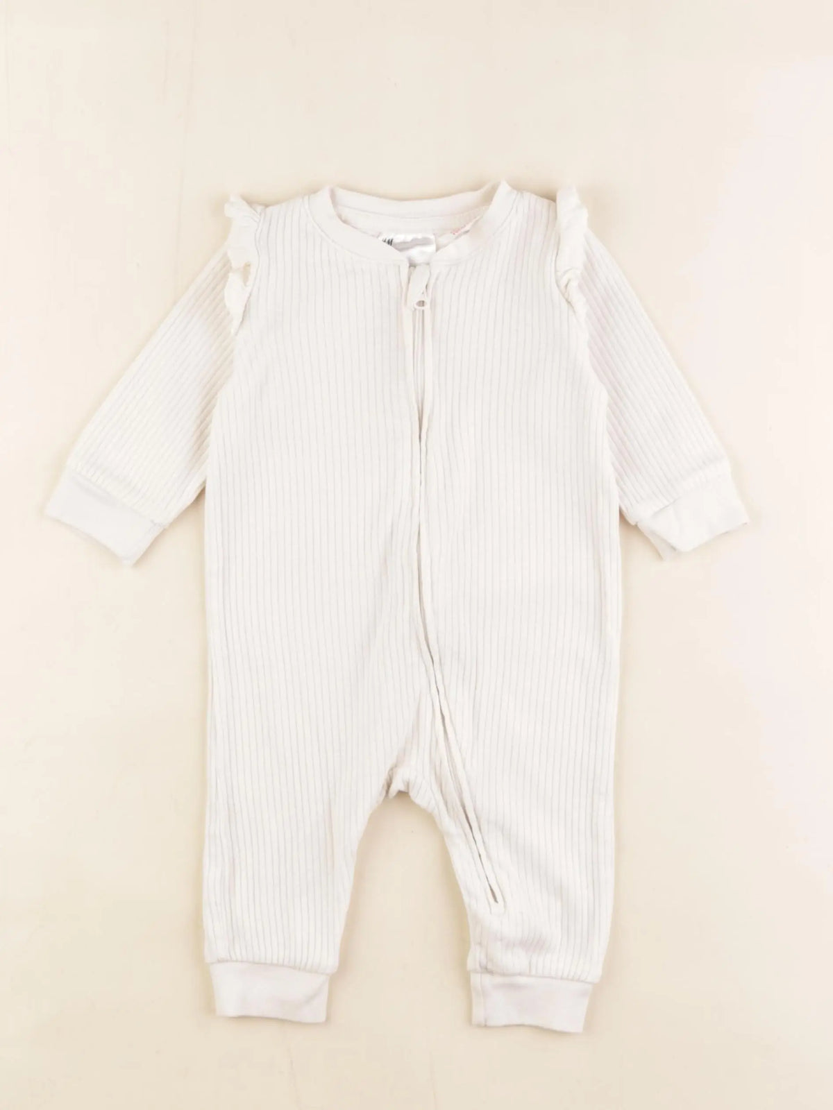 H&M - pyjama coton blanc - 2/4 mois