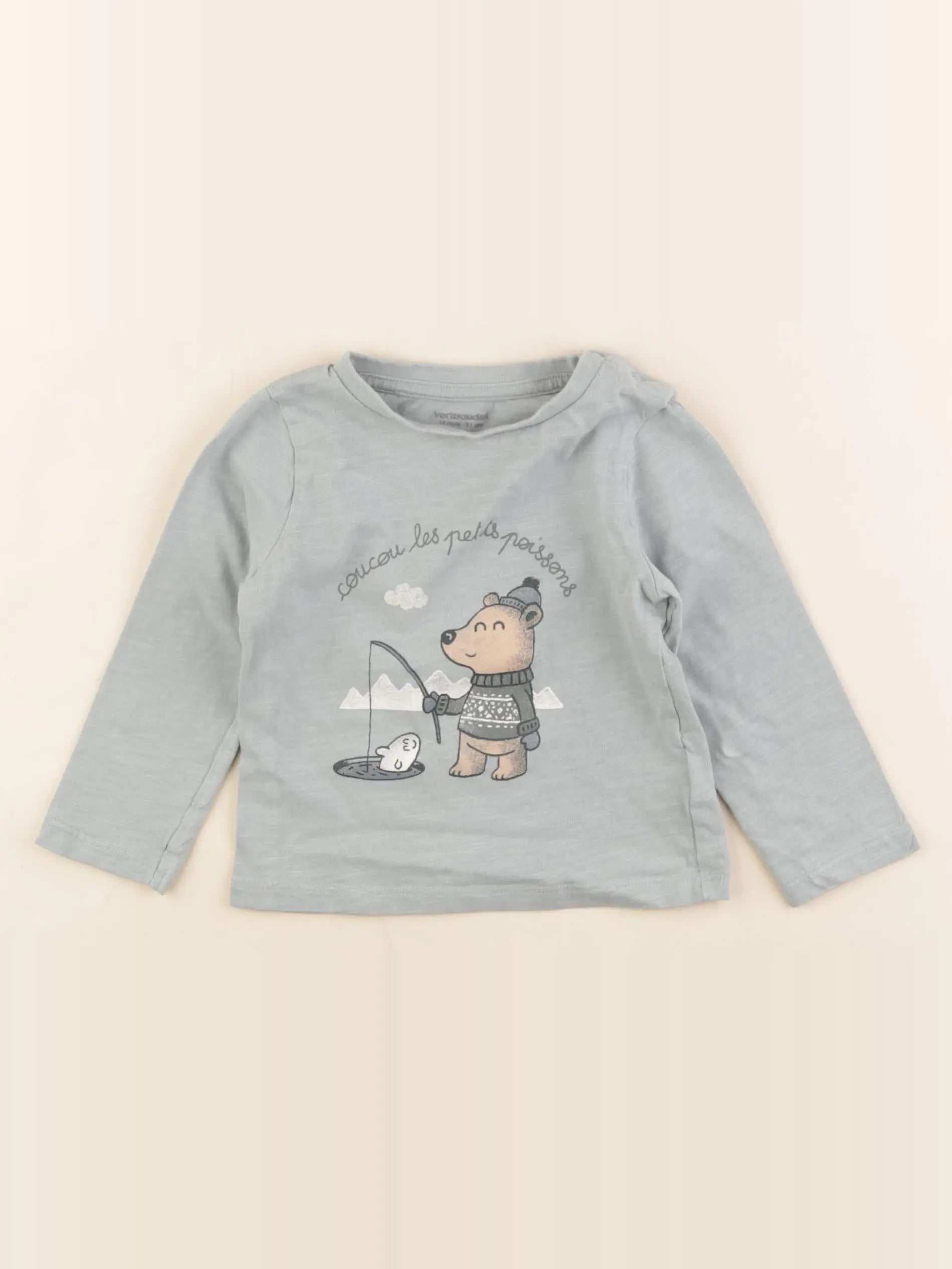 Vertbaudet - tee-shirt vert - 18 mois