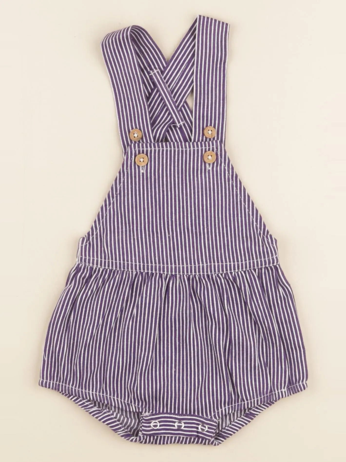 Salopette HECTOR rayé bleu, blanc