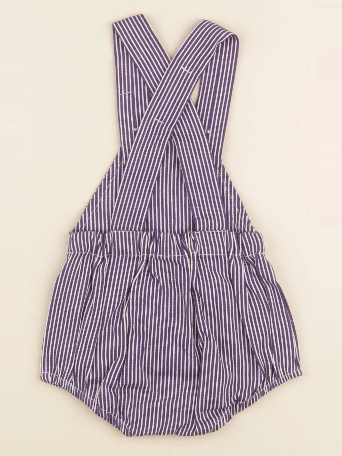 Salopette HECTOR rayé bleu, blanc