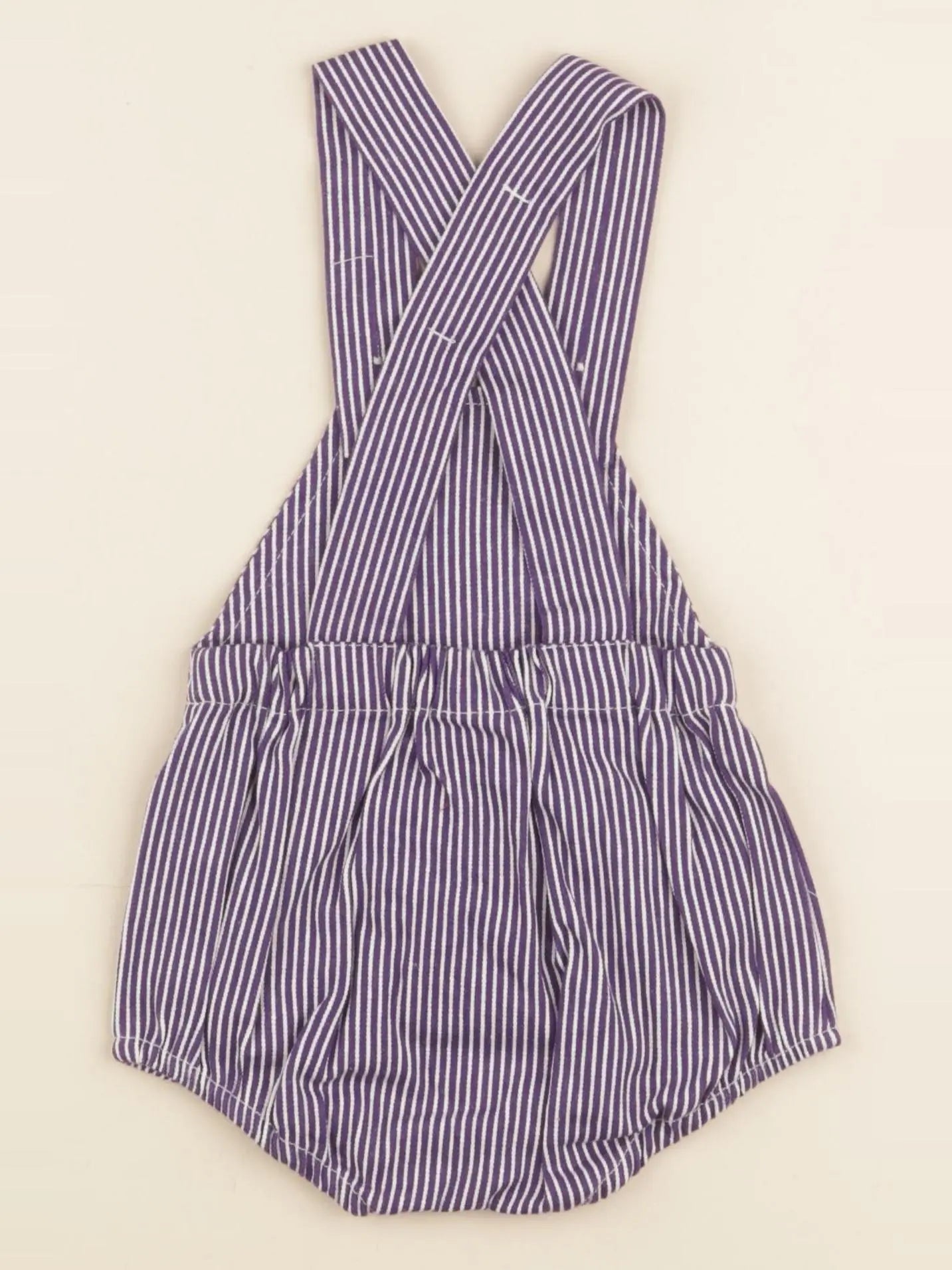 Salopette HECTOR rayé bleu, blanc