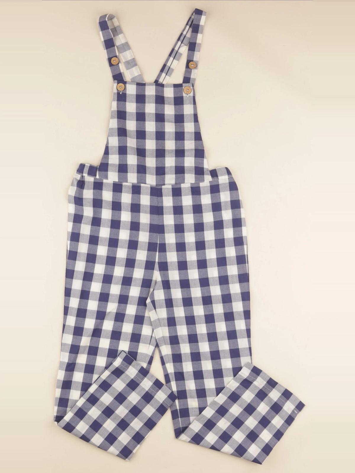 Salopette  MARGUERITE vichy bleu