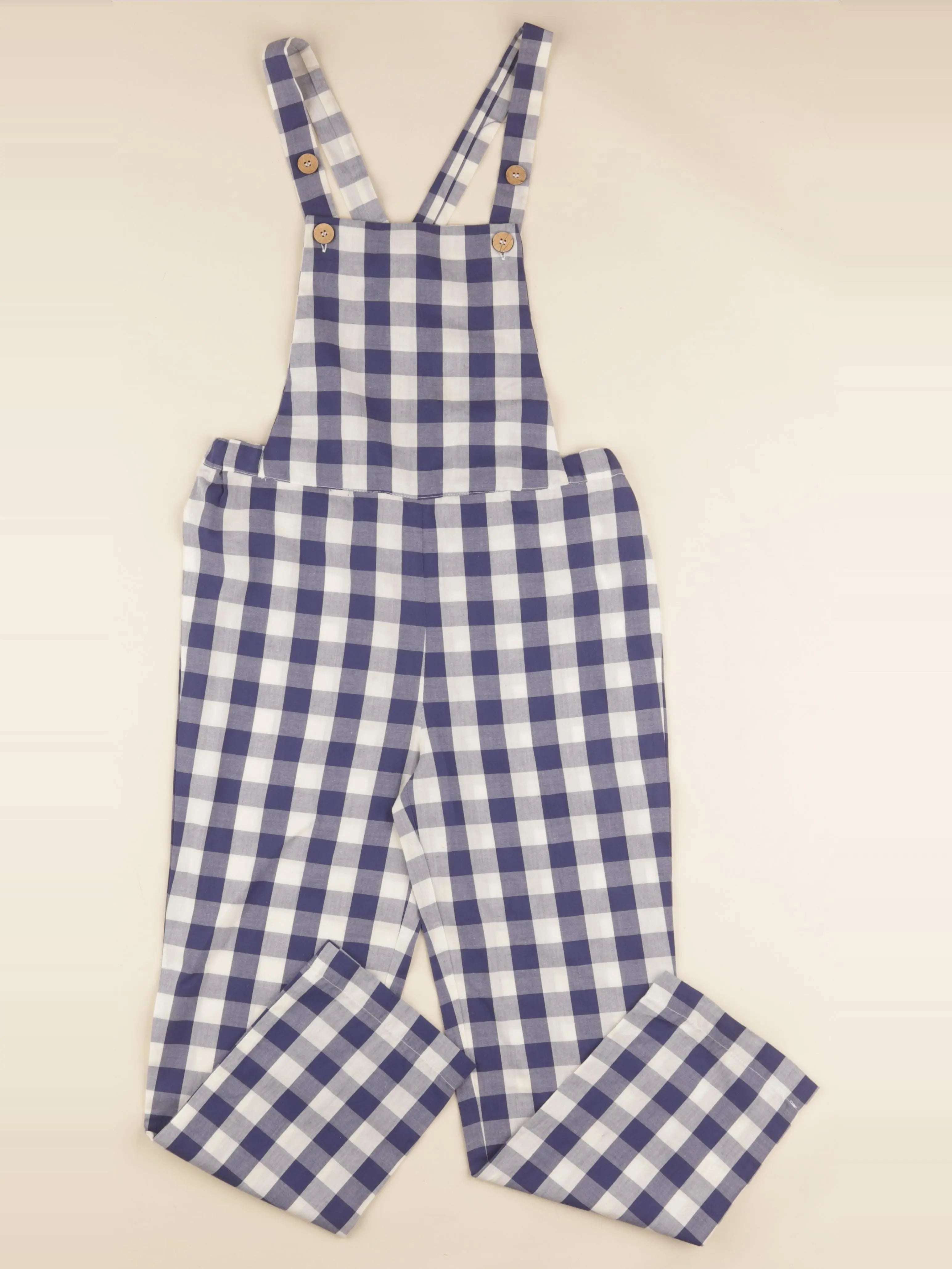 Salopette  MARGUERITE vichy bleu