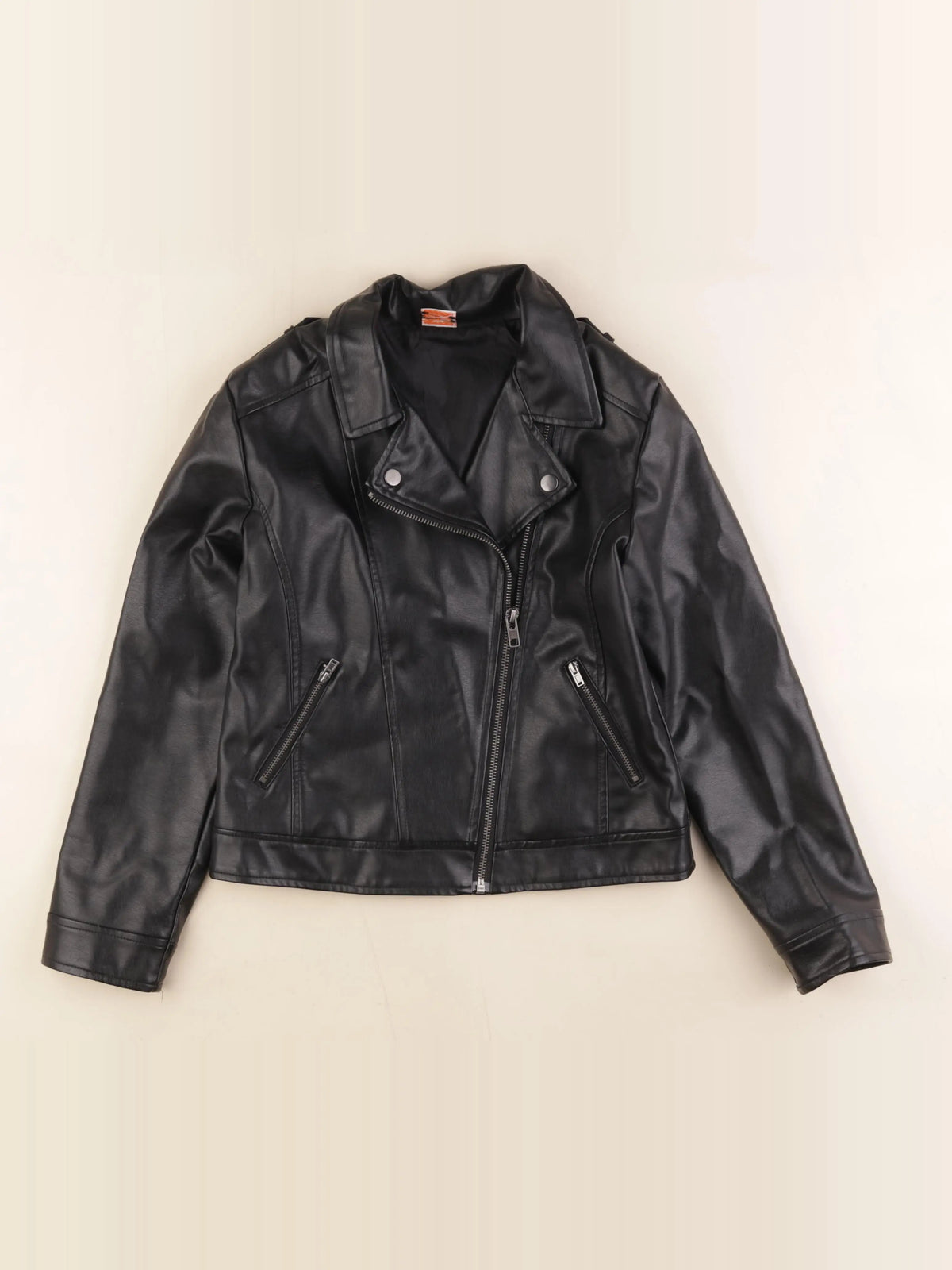 Tape à l'oeil - veste simili cuir noir - 12 ans