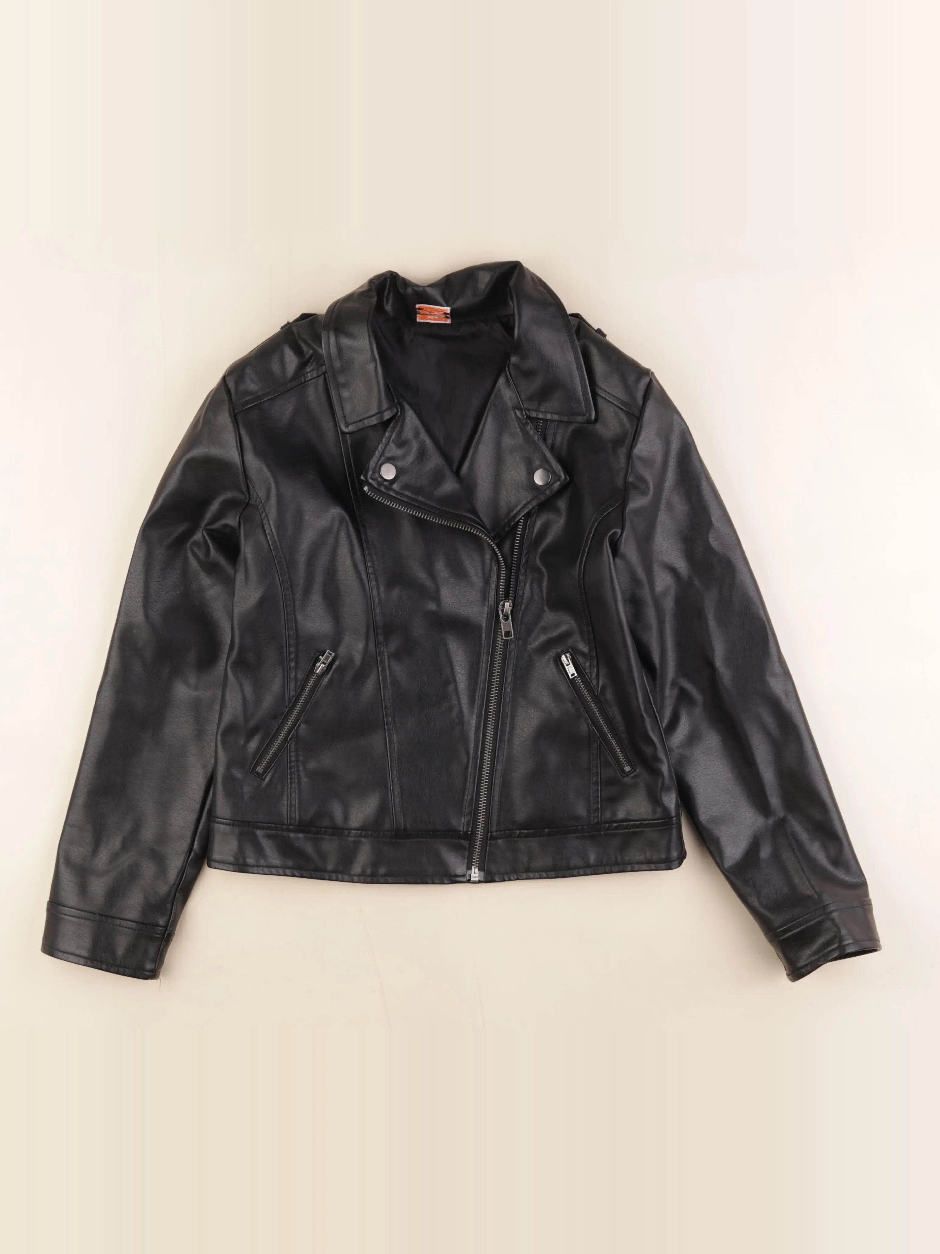 Tape à l'oeil - veste simili cuir noir - 12 ans