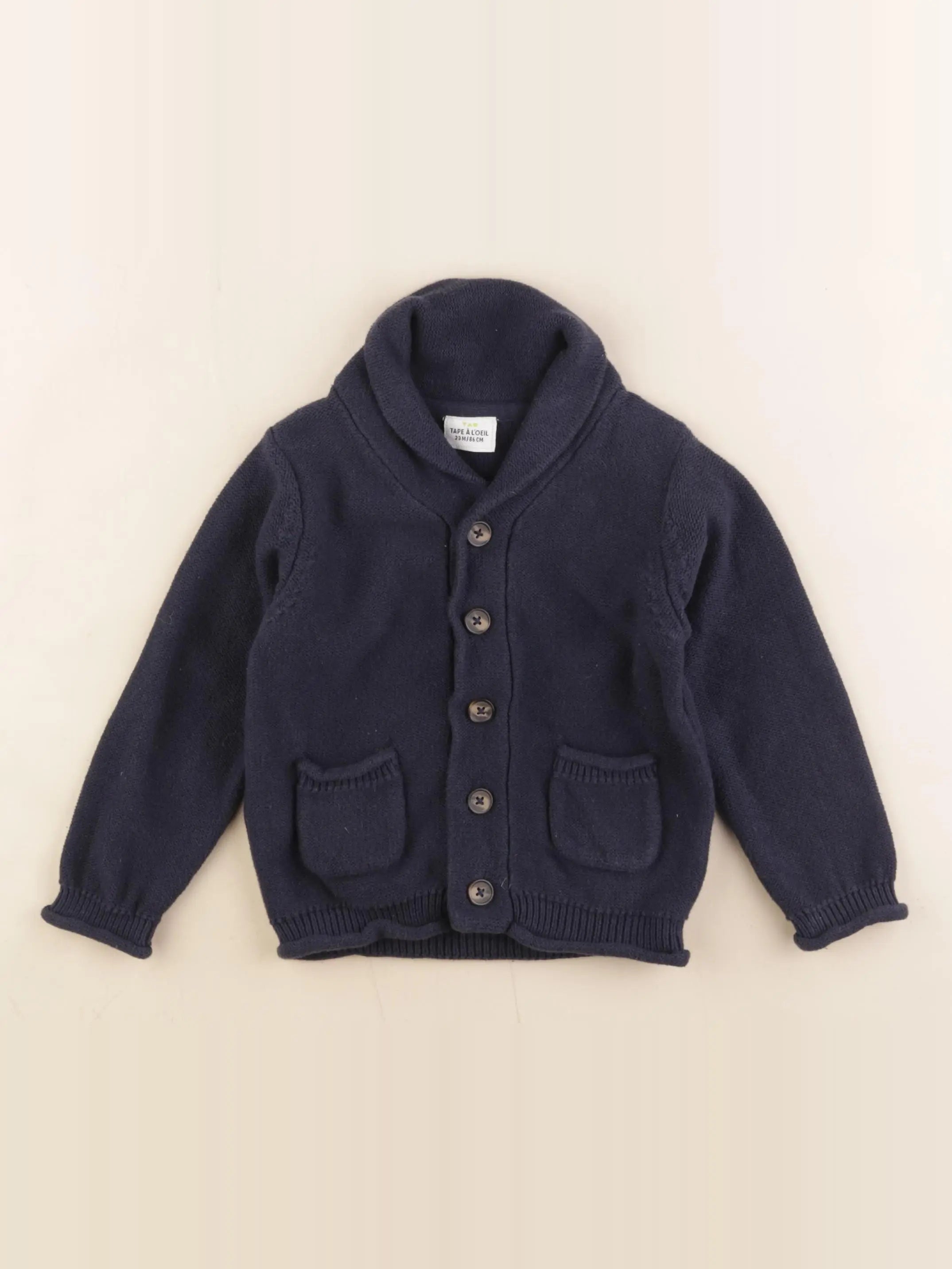 Tape à l'oeil - gilet bleu - 24 mois