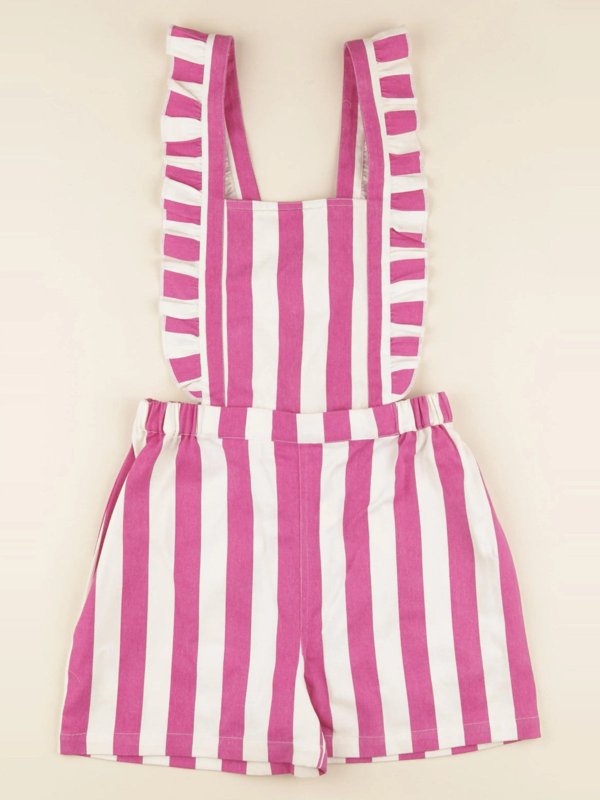 Combishort MARGARET rayé écru, rose