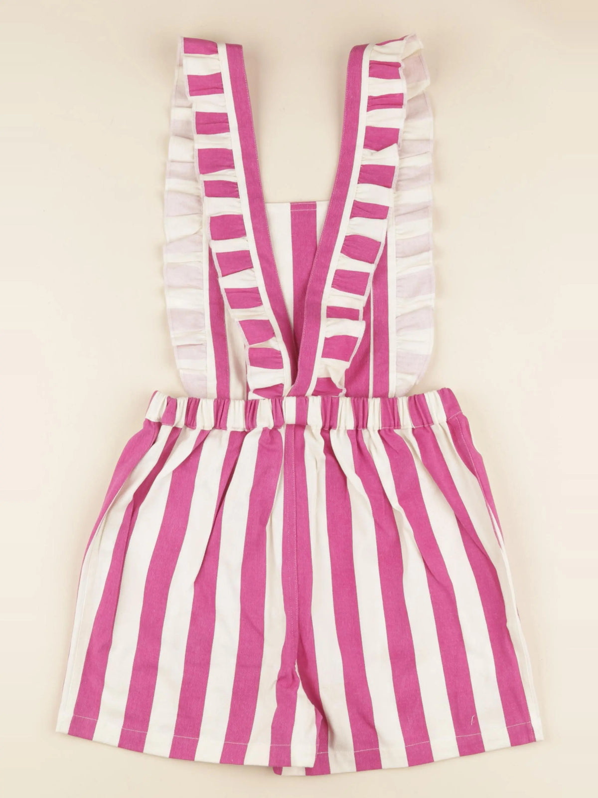 Combishort MARGARET rayé écru, rose