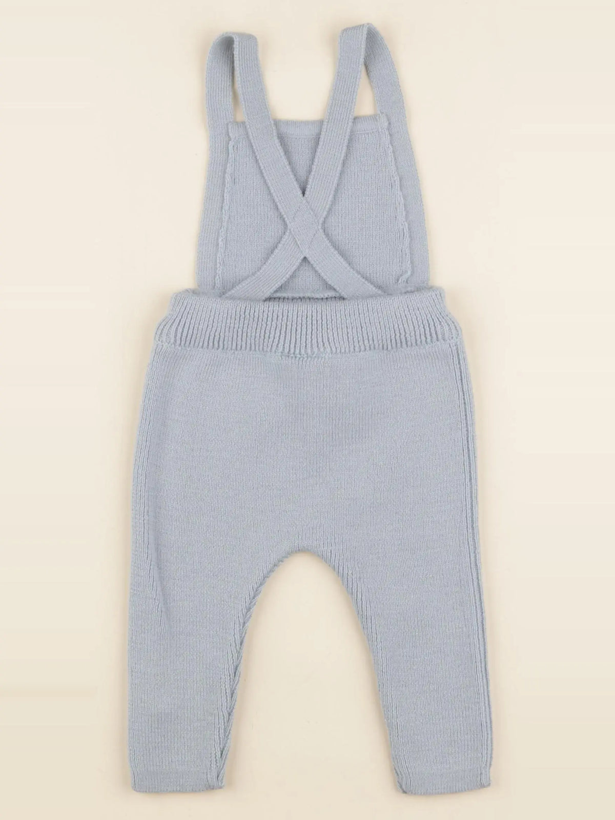 Salopette GABIN tricot bleu, laine