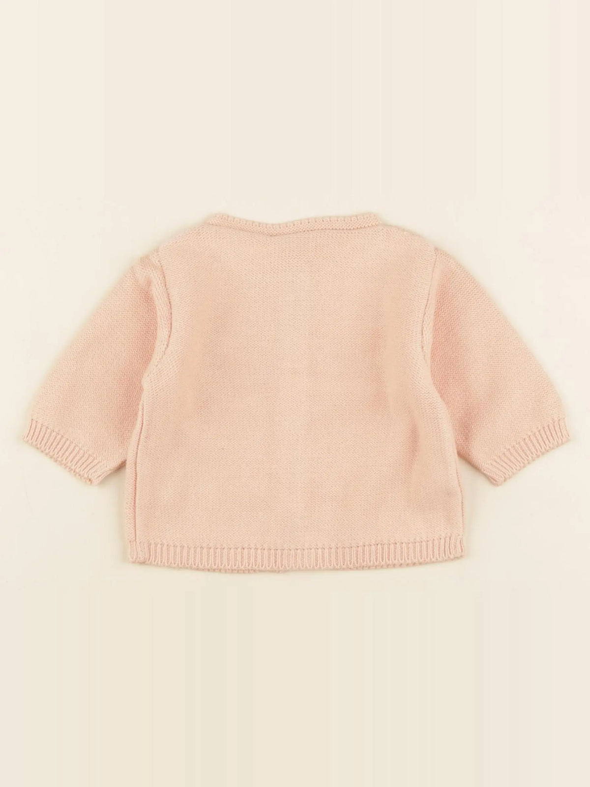 Gilet VICTOIRE abricot- 6/9 mois