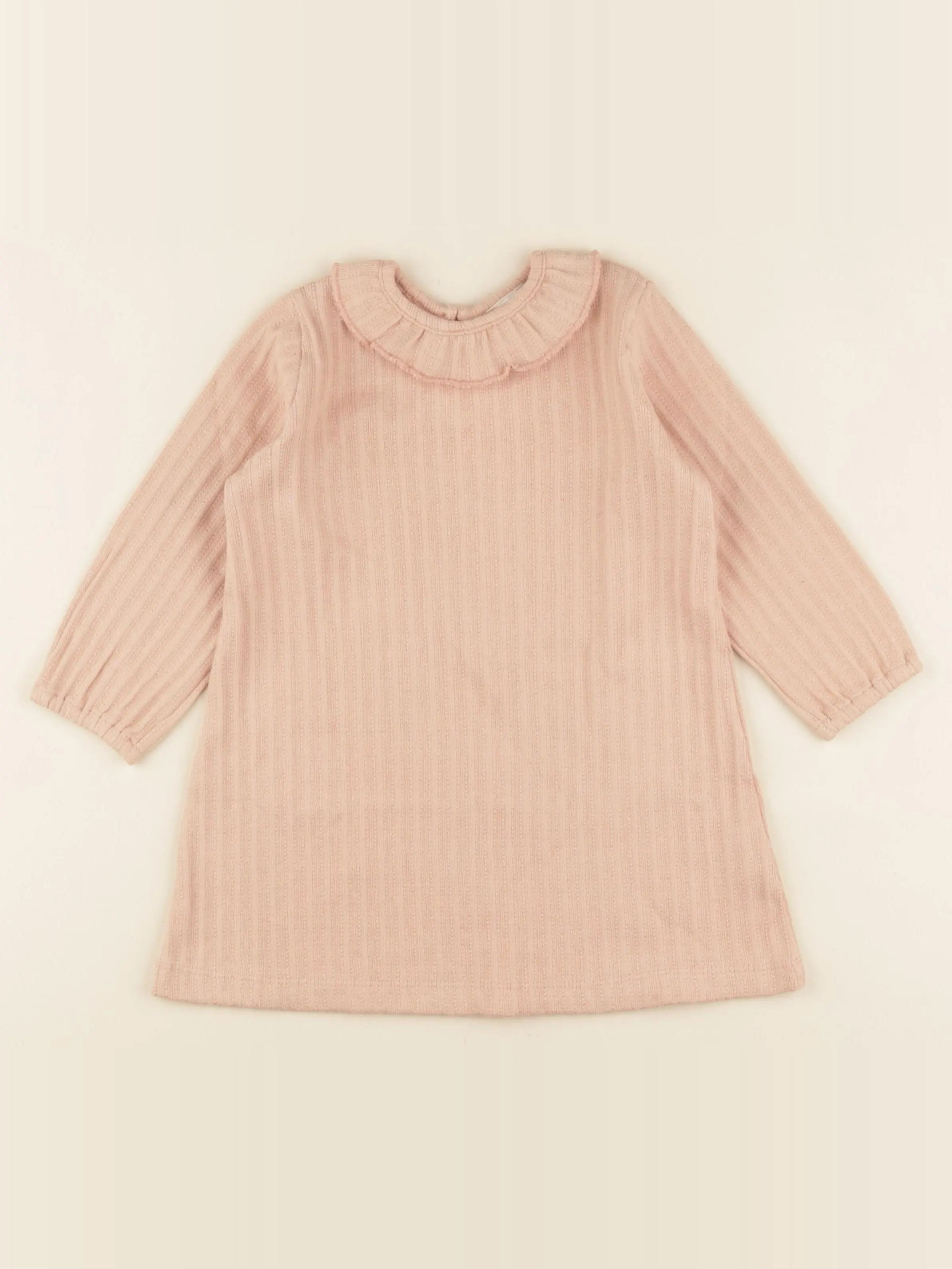 Chemise de nuit ADELE coton rose
