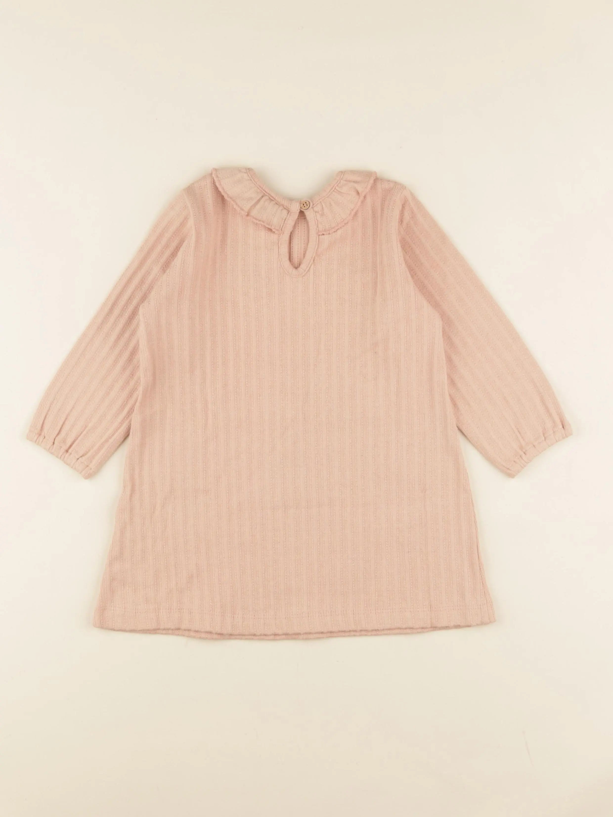 Chemise de nuit ADELE coton rose