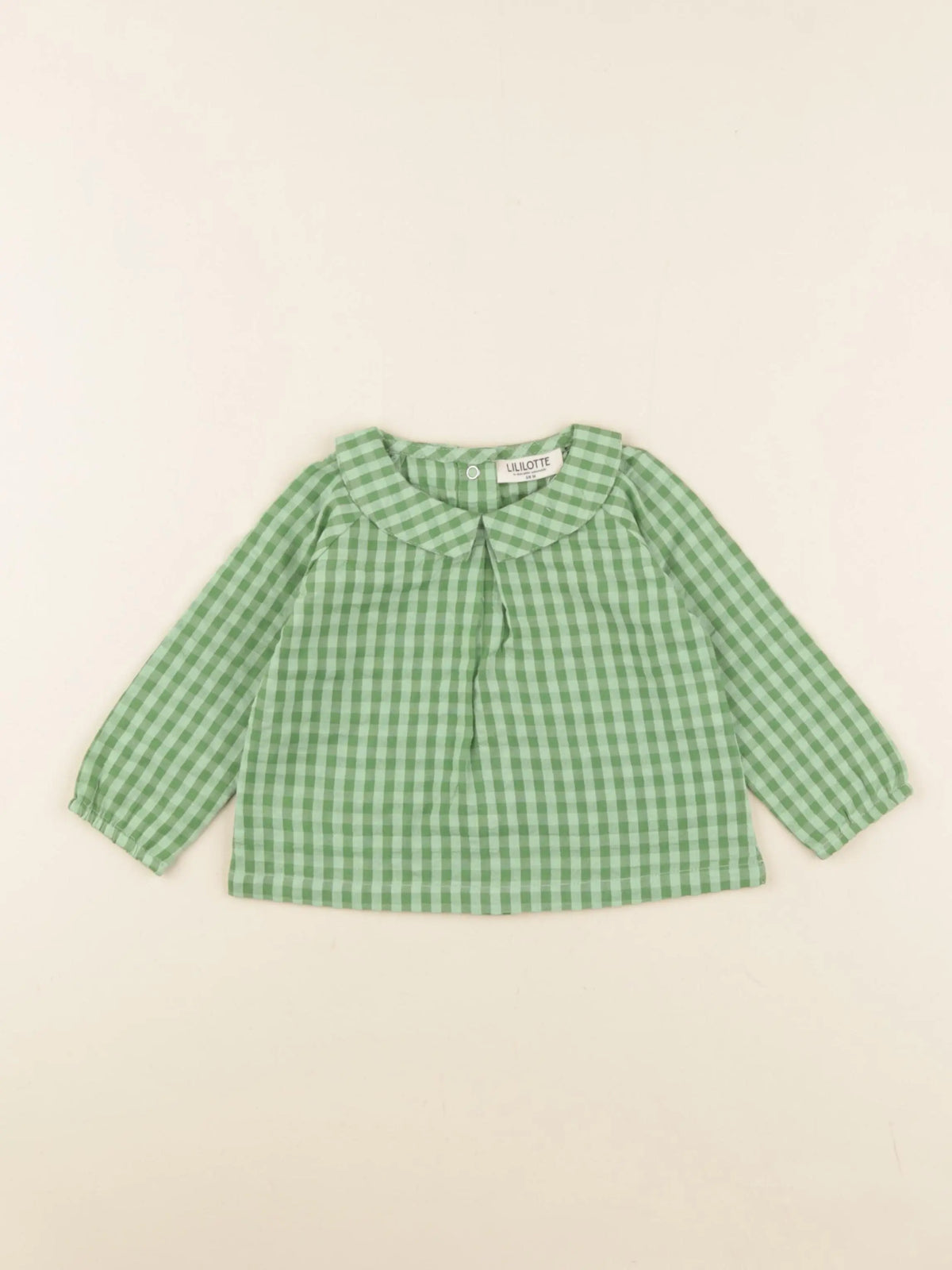 Blouse OCTAVE vichy vert