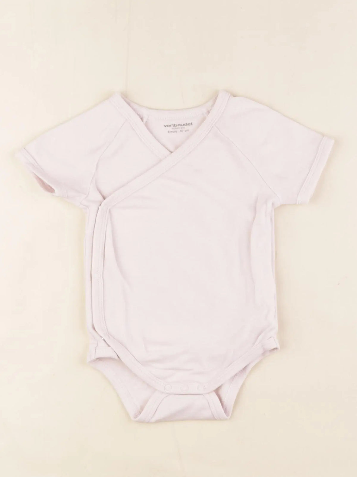 Vertbaudet - body rose - 6 mois