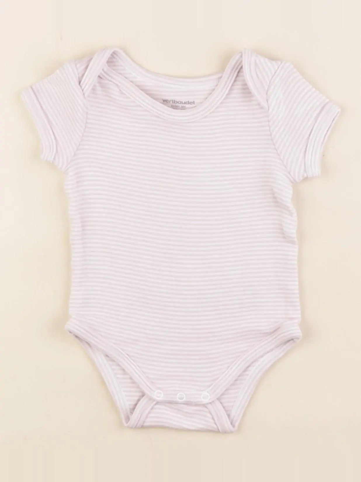 Vertbaudet - body violet - 6 mois