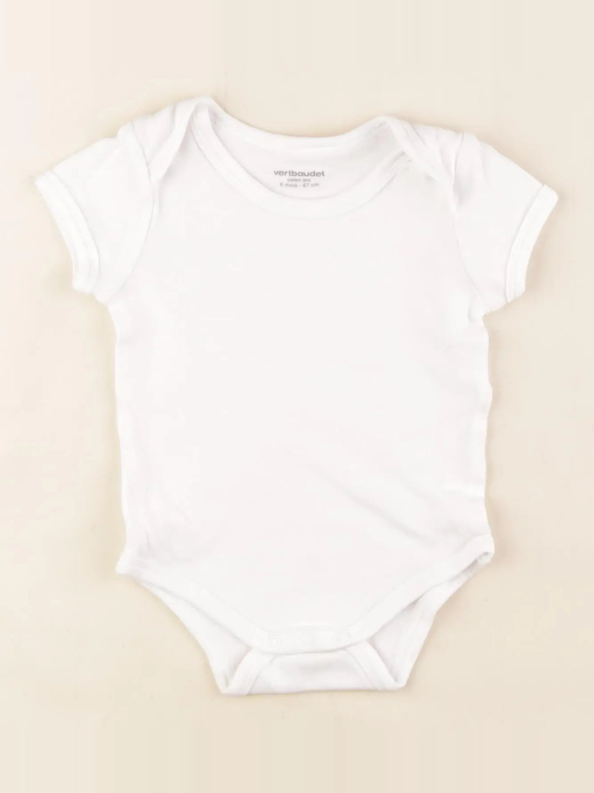 Vertbaudet - body blanc - 6 mois