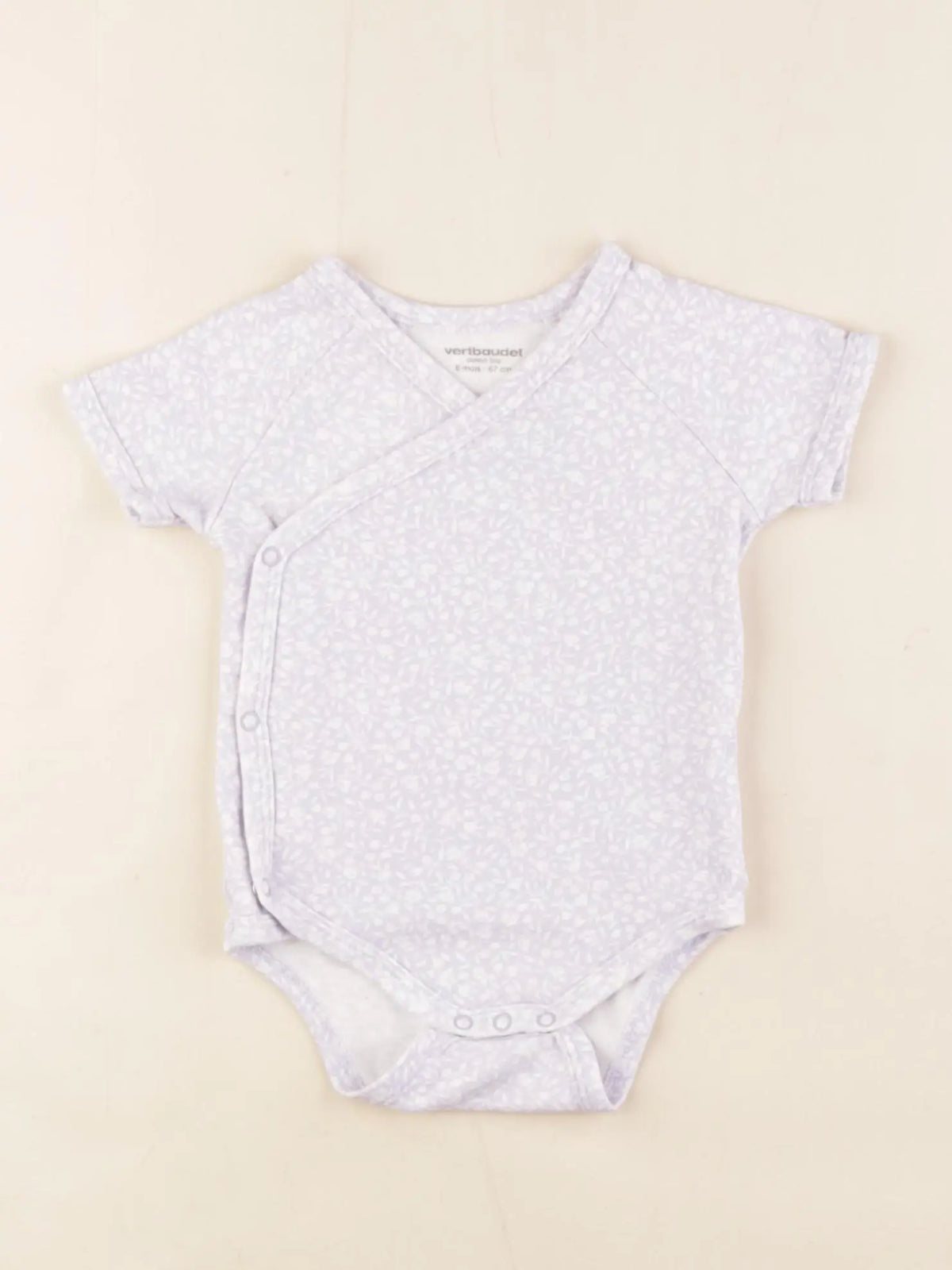 Vertbaudet - body violet - 6 mois