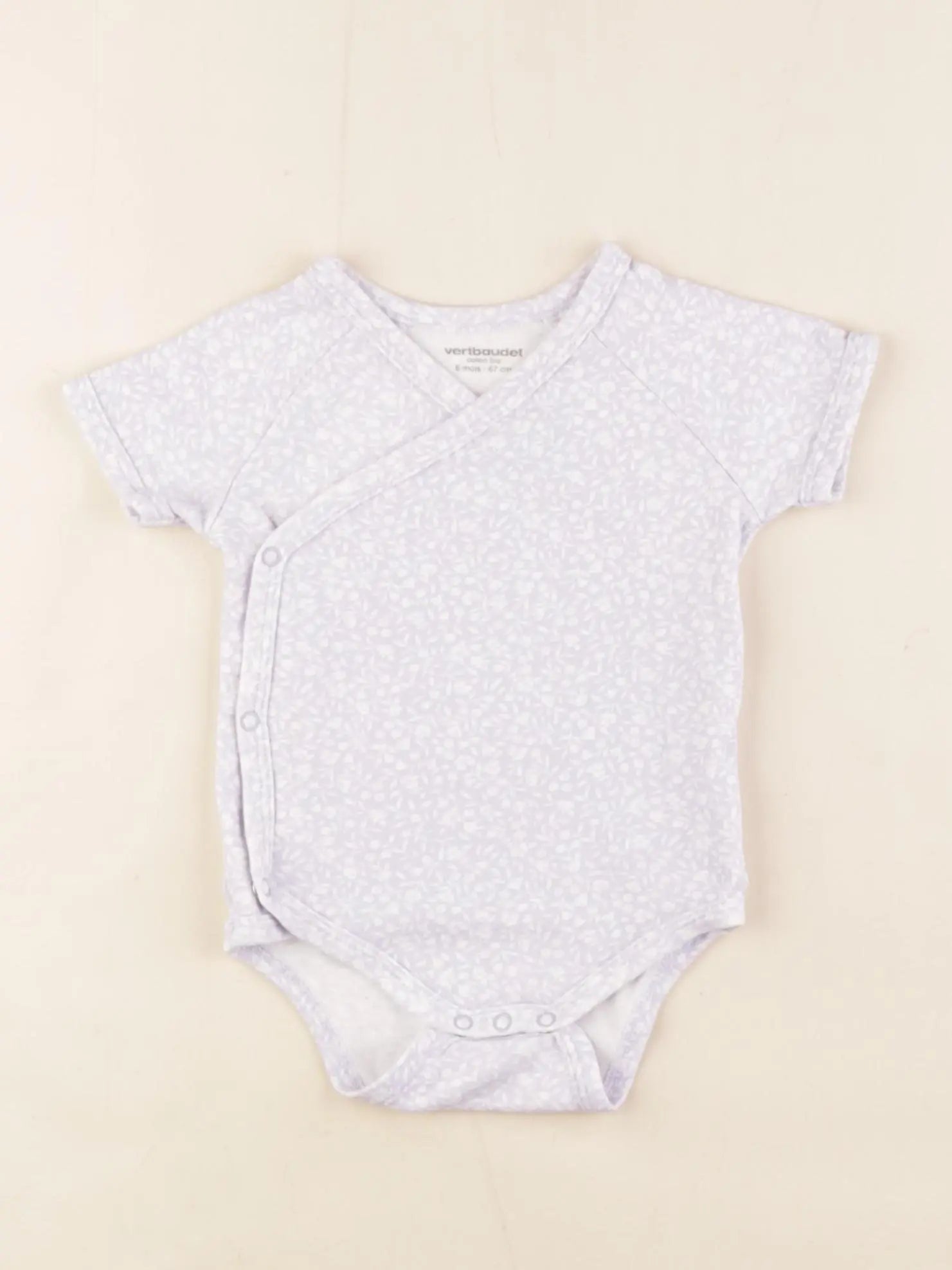 Vertbaudet - body violet - 6 mois