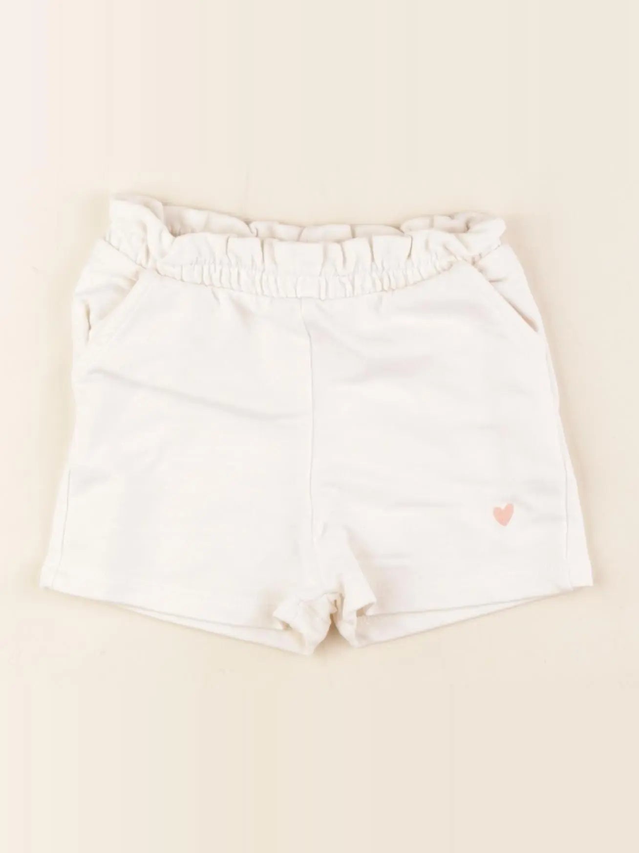 Vertbaudet - short blanc - 9 mois