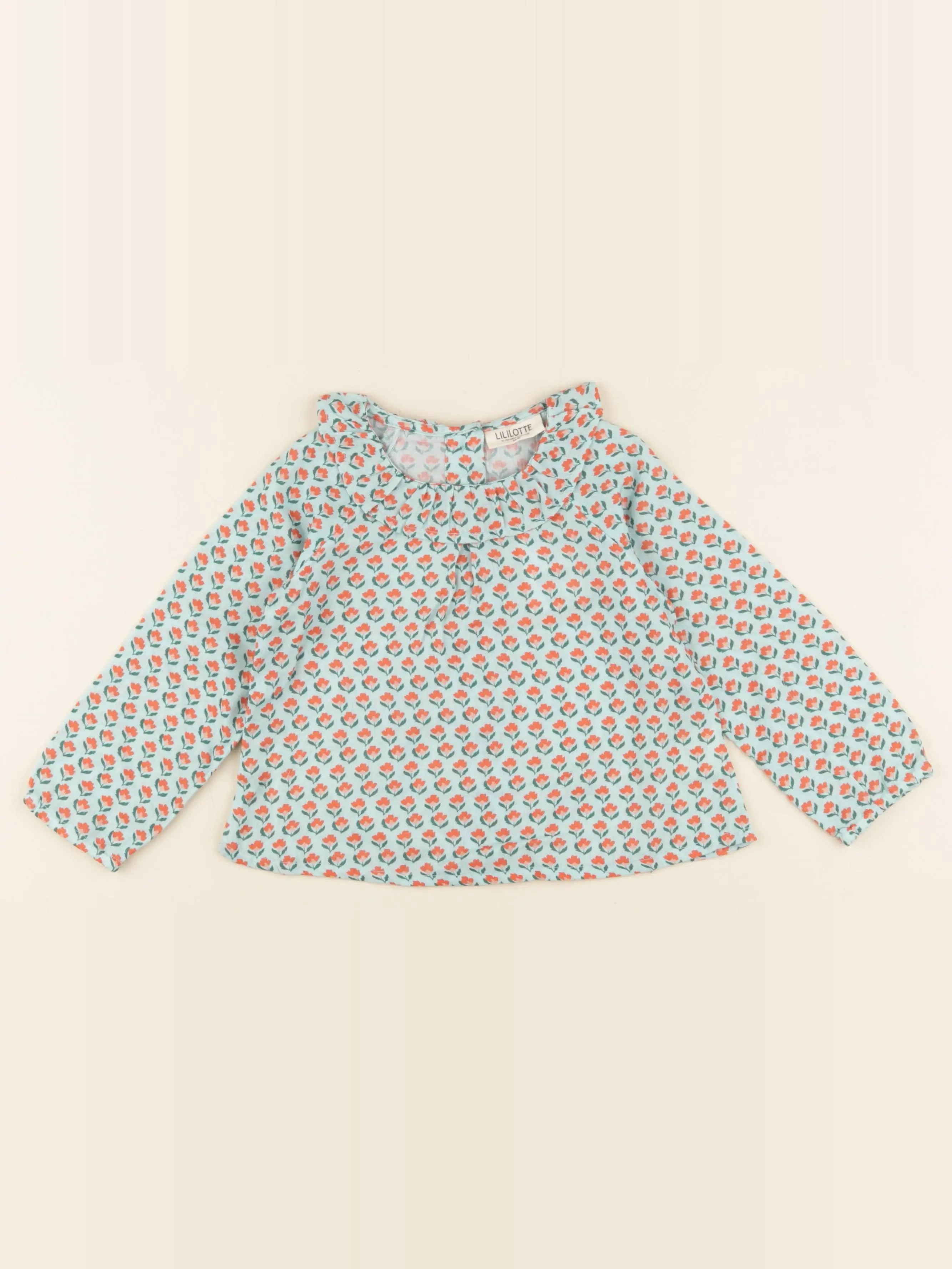 Blouse CHARLOTTE imprimé tulipes