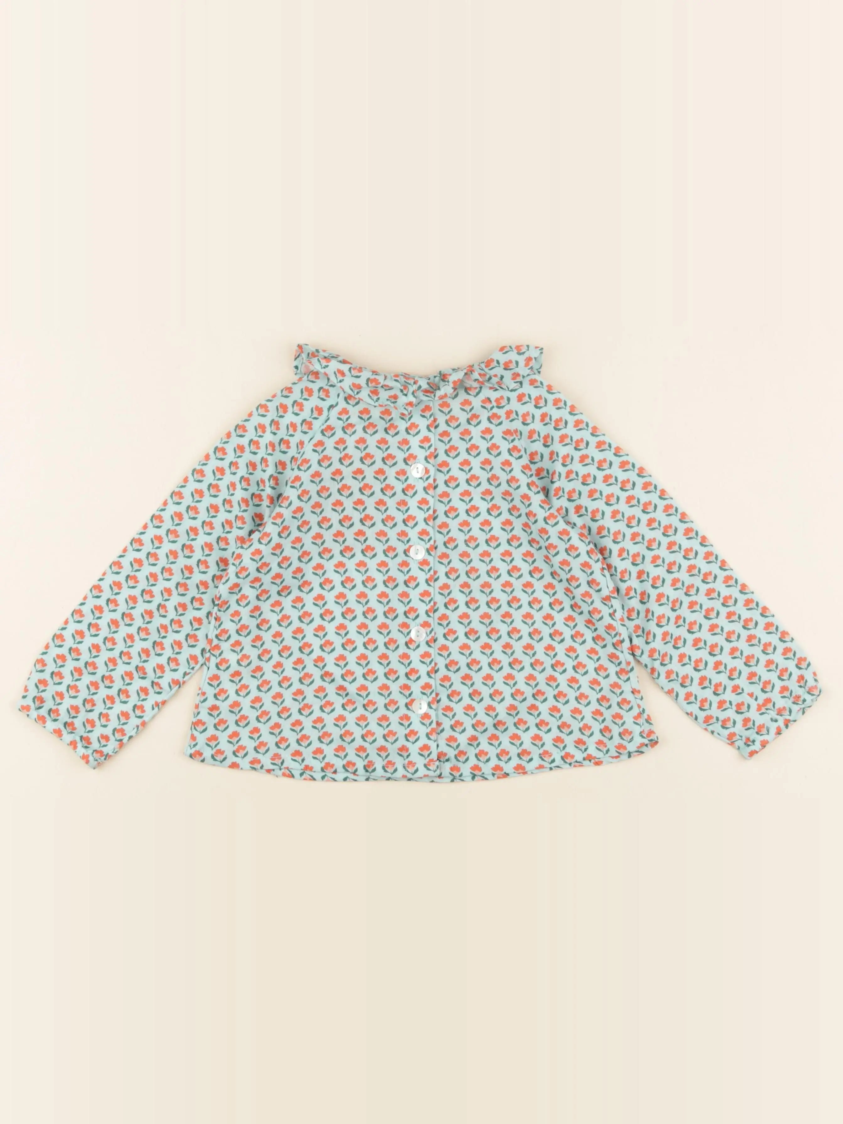 Blouse CHARLOTTE imprimé tulipes