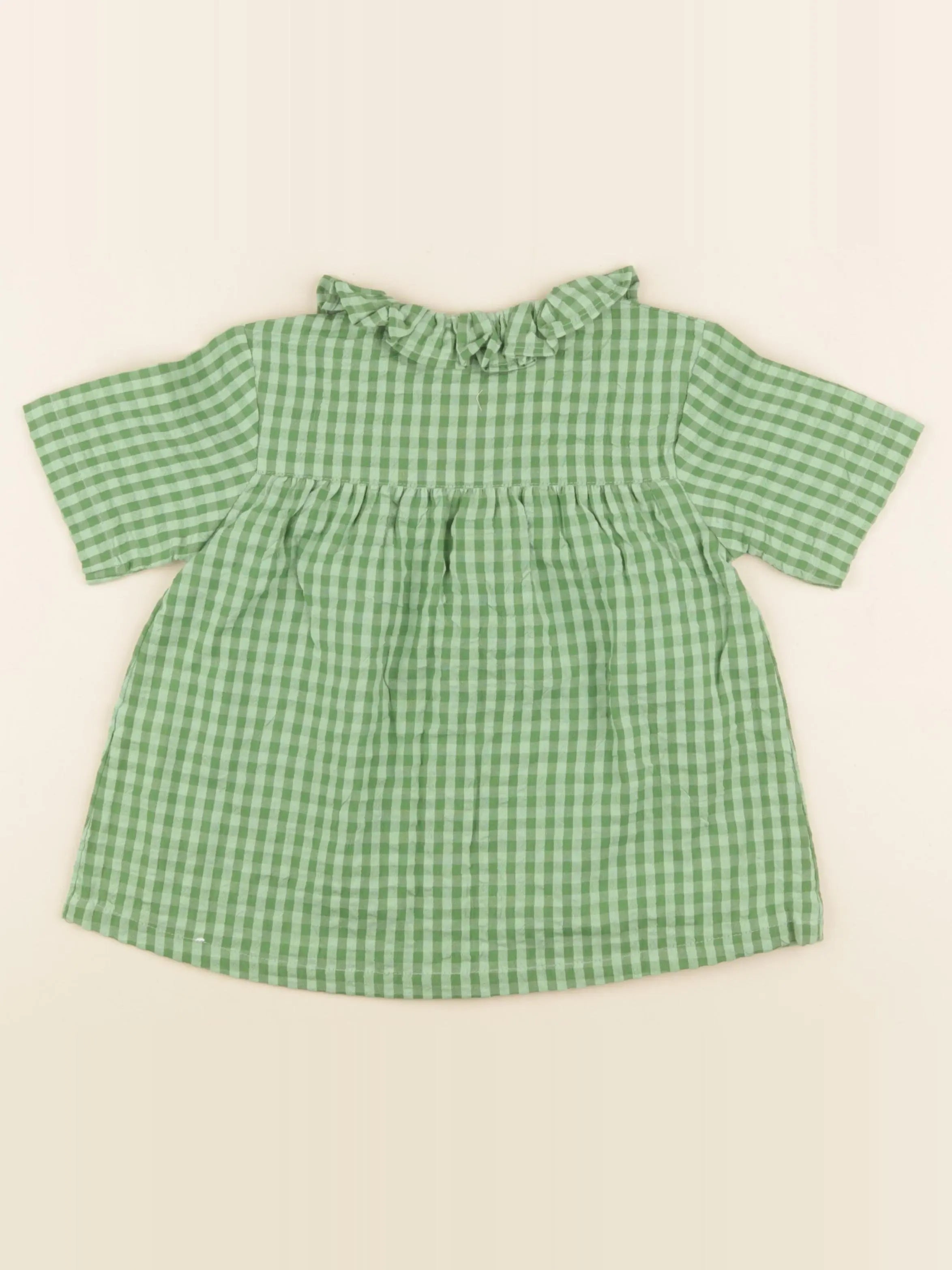 Blouse COLOMBINE vichy vert