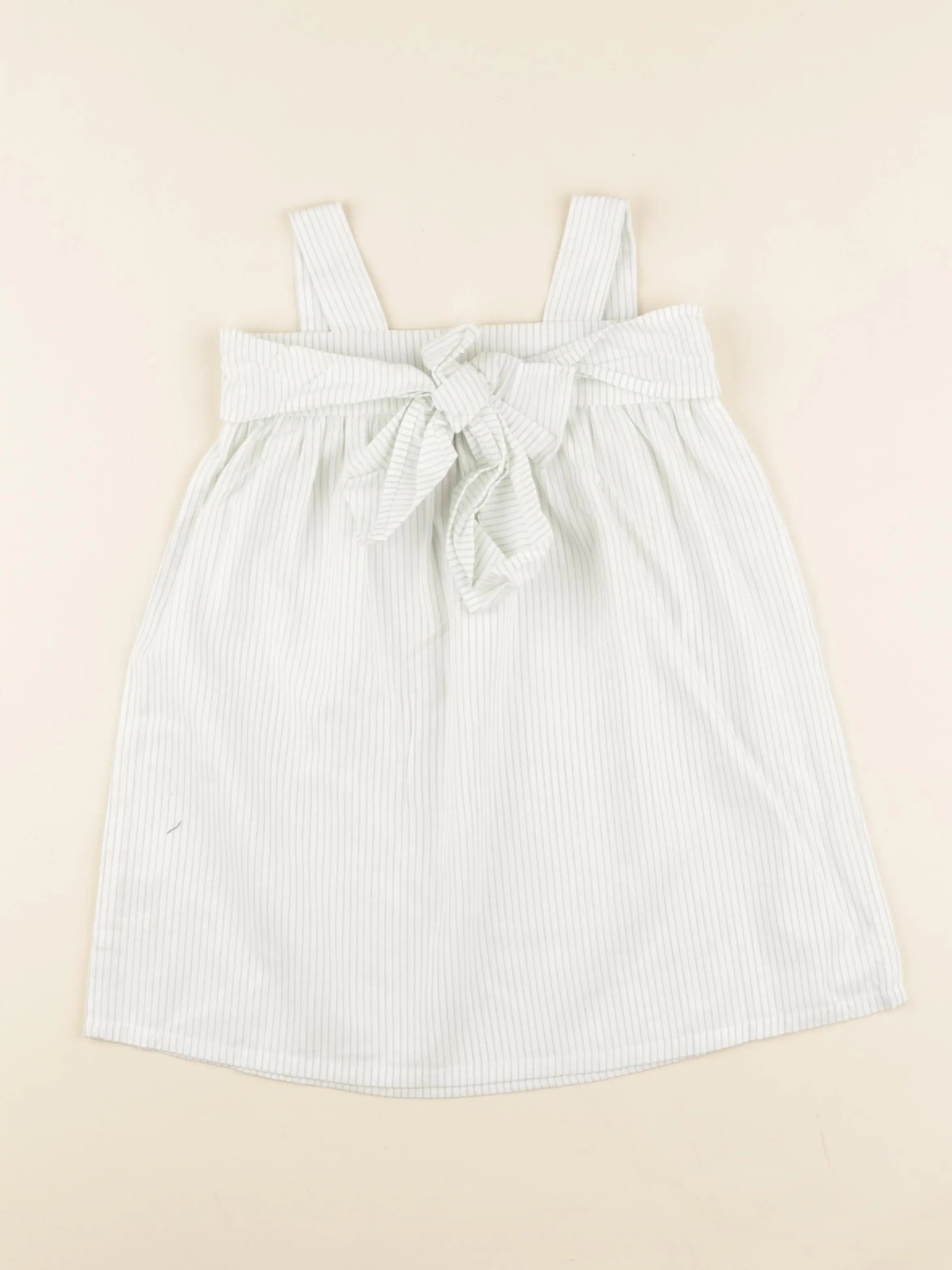 Robe YSEULT rayé vert