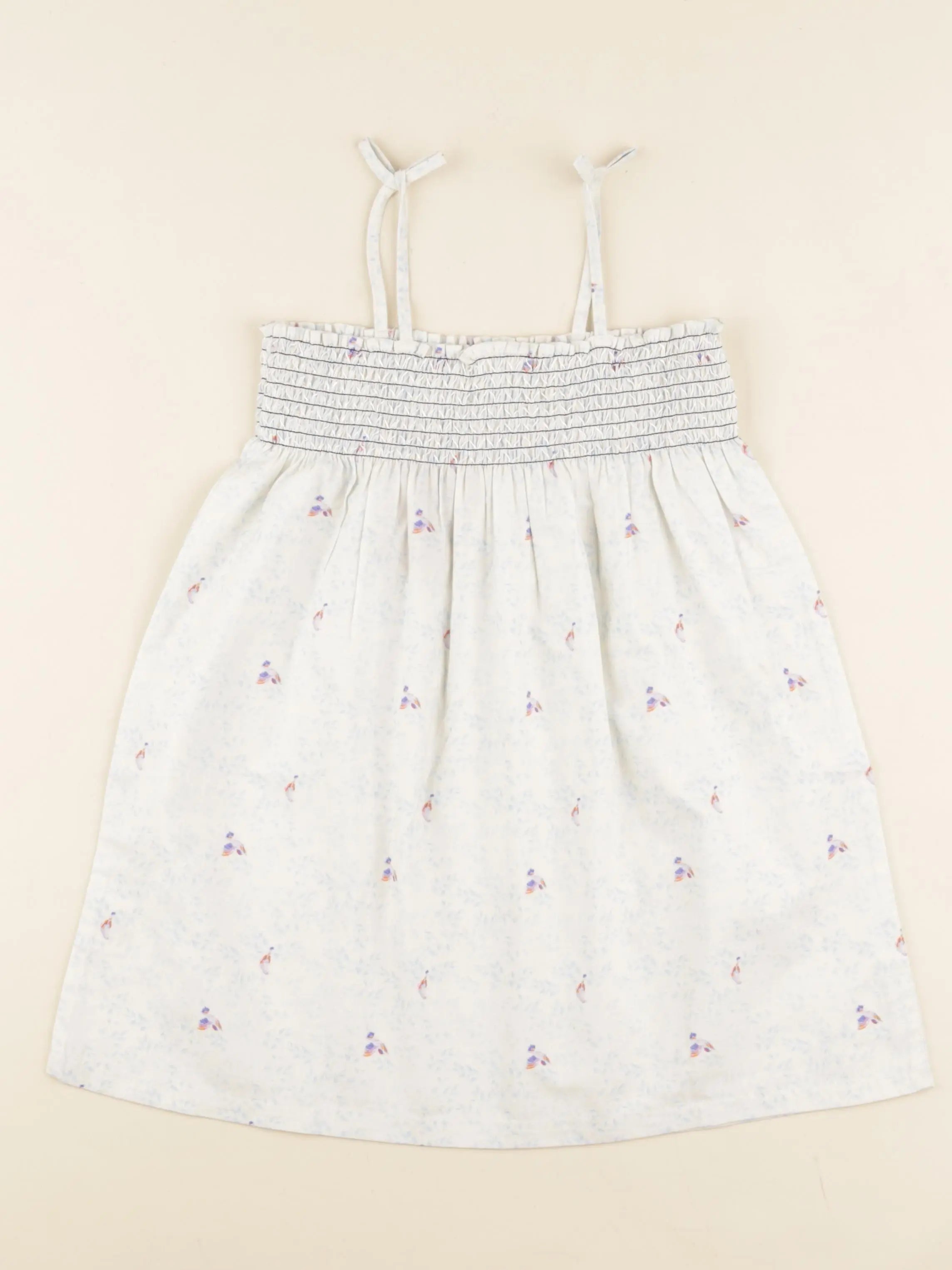 Robe AMICIE fleur bleu