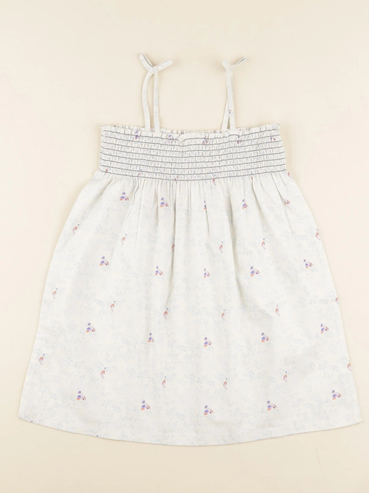 Robe AMICIE fleur bleu
