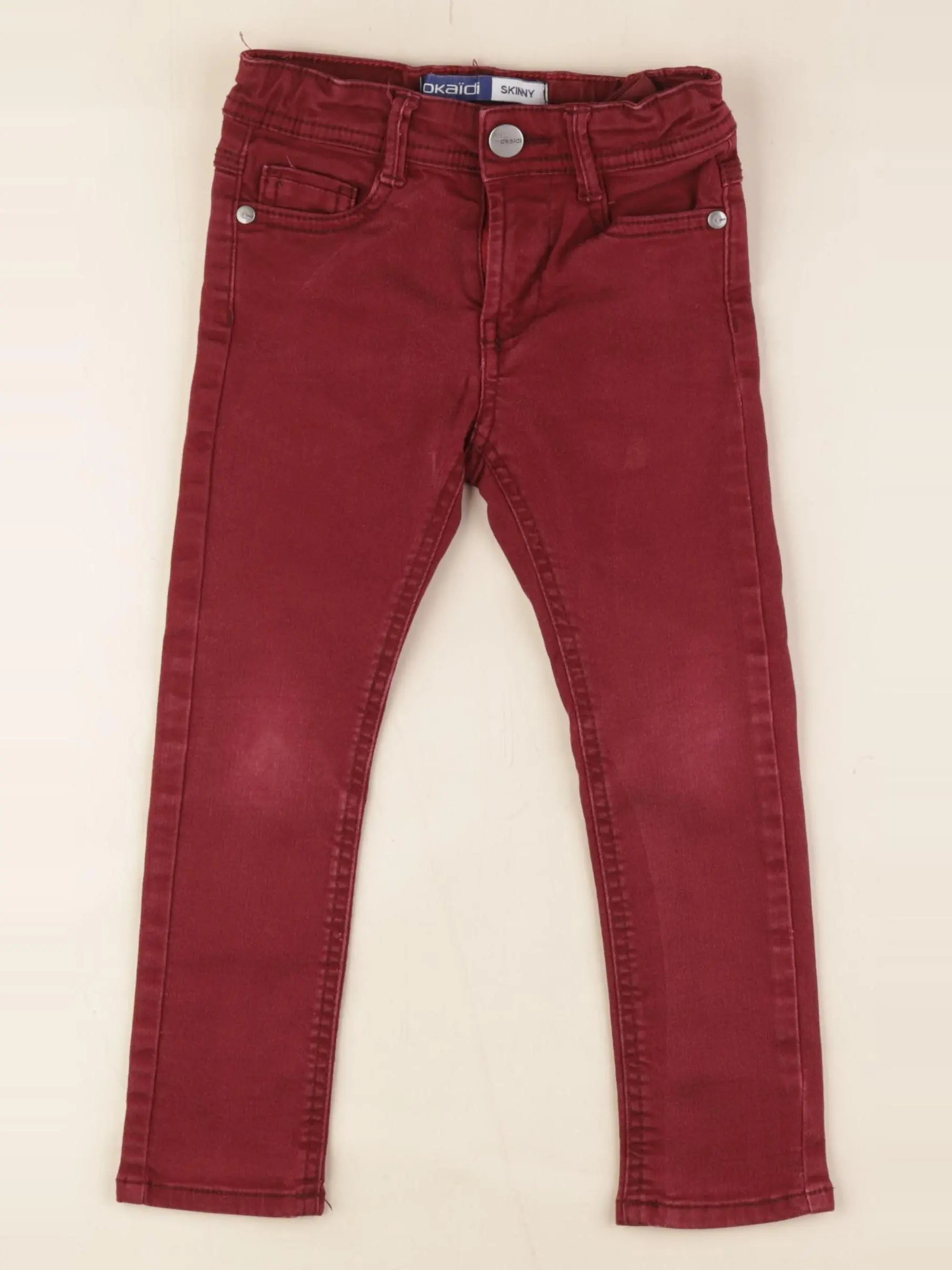 Okaidi - jean rouge - 3 ans