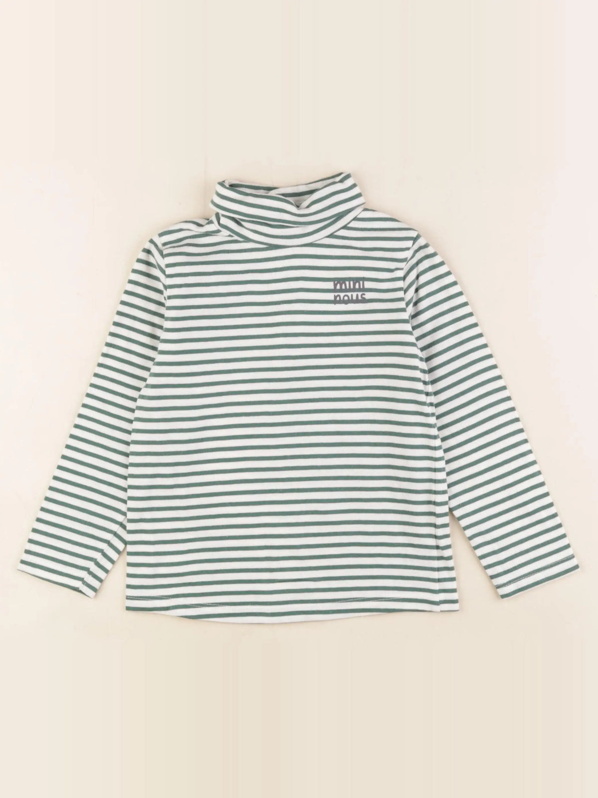 Tape à l'oeil - sous-pull blanc, vert - 3 ans