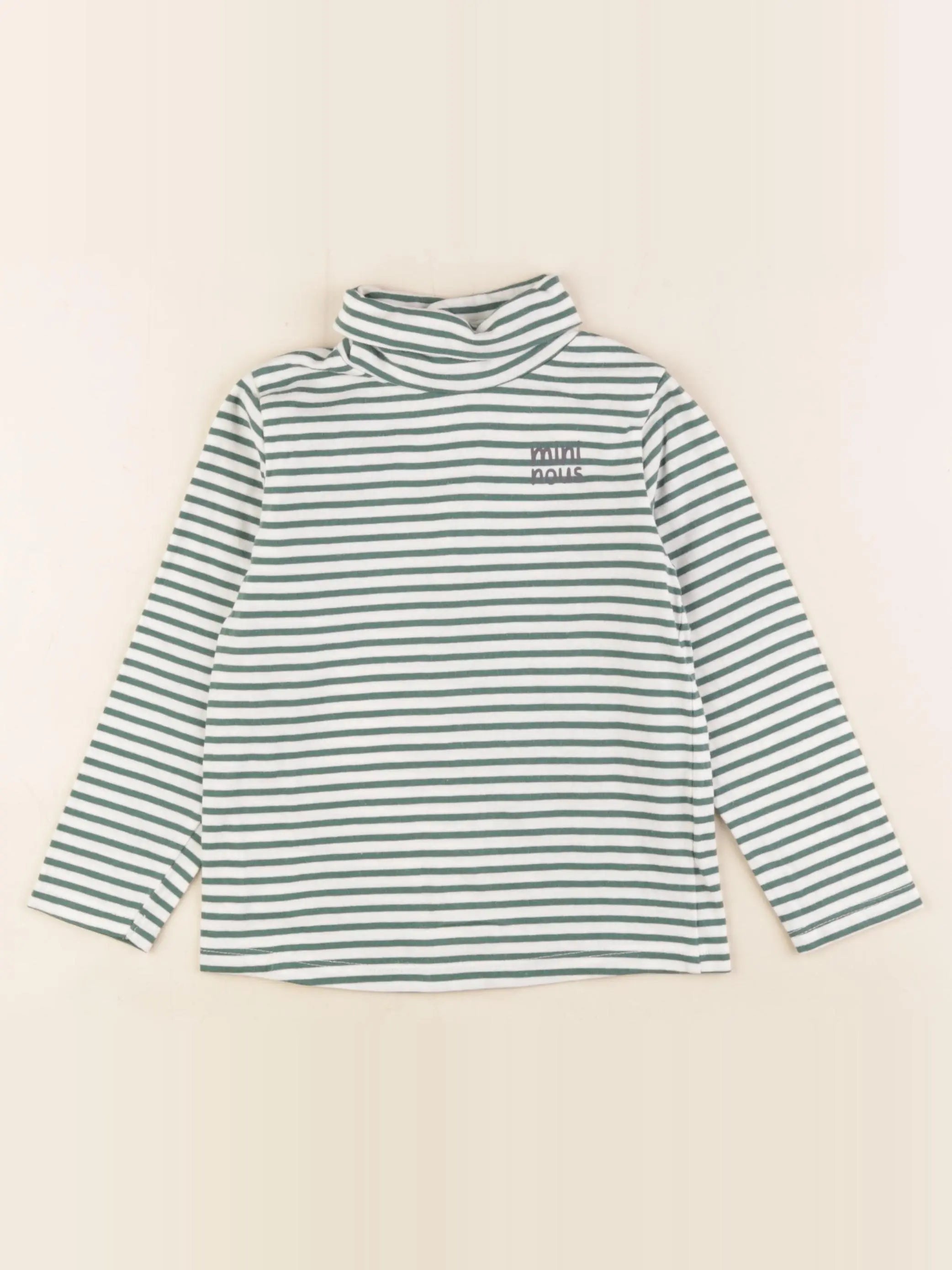 Tape à l'oeil - sous-pull blanc, vert - 3 ans