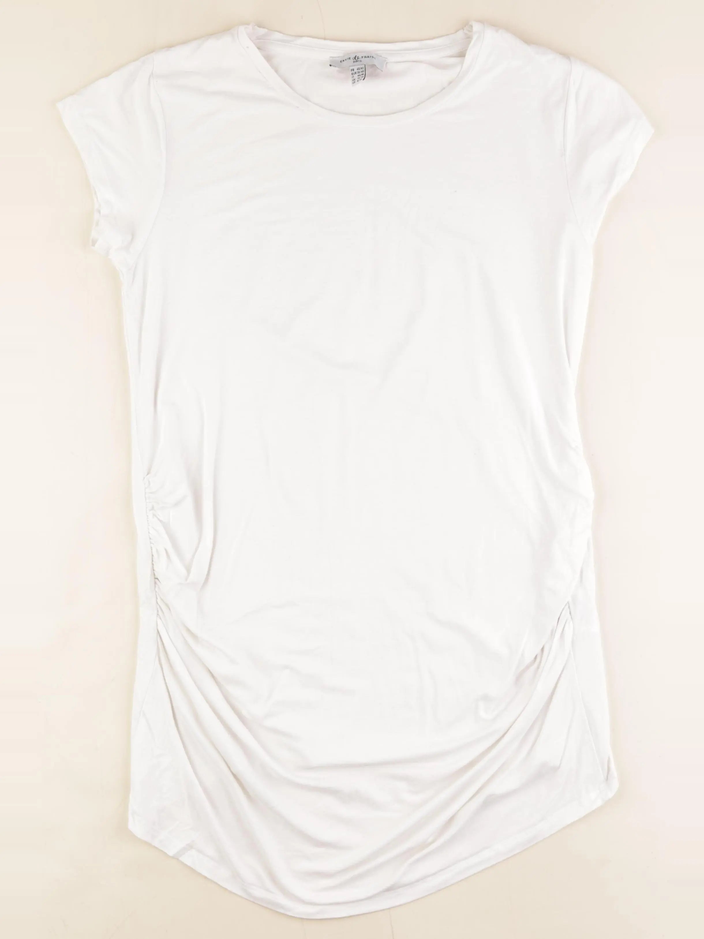 Envie de fraise - tee-shirt grossesse blanc - 40 à 42