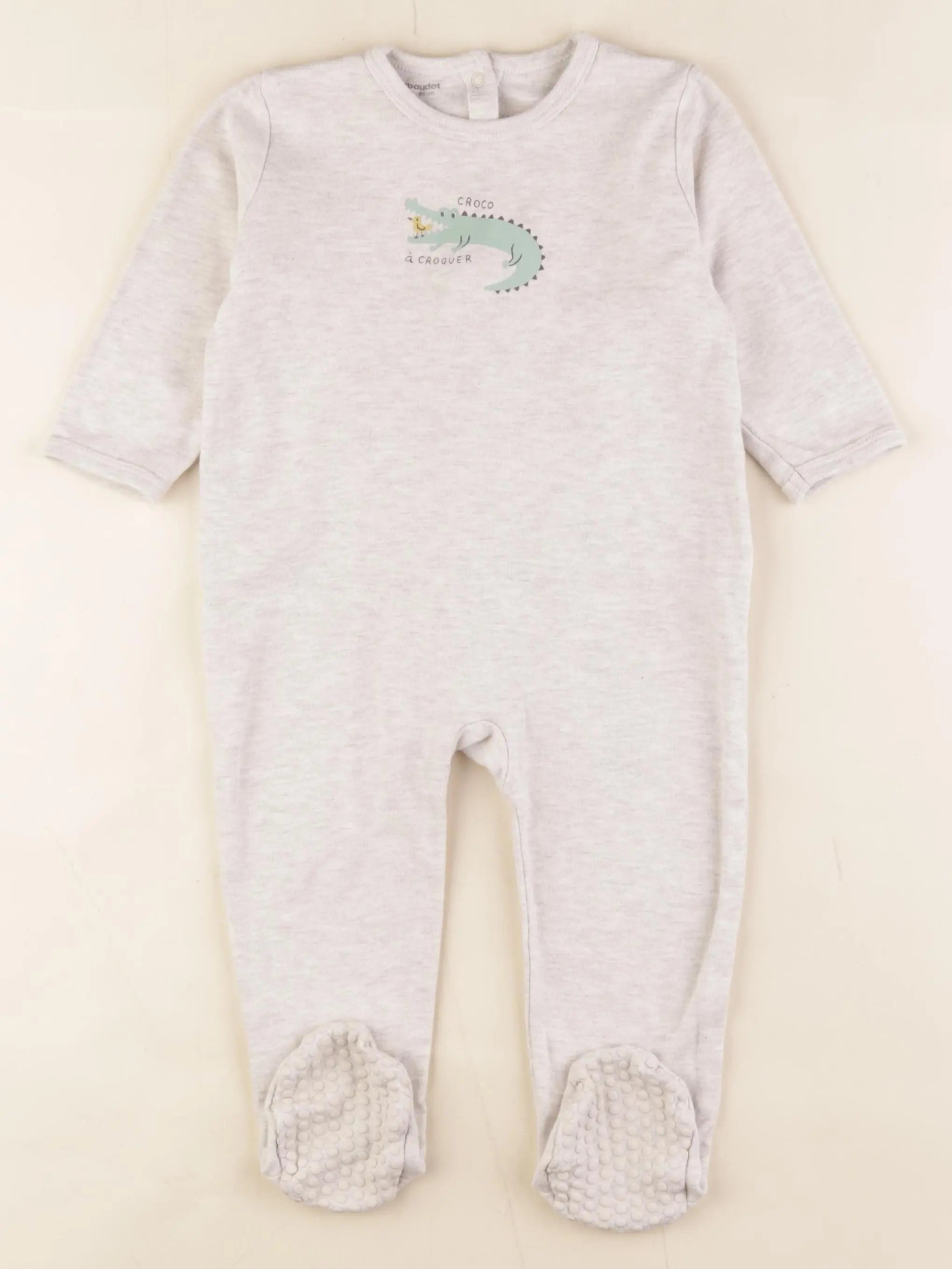 Vertbaudet - pyjama coton beige - 2 ans