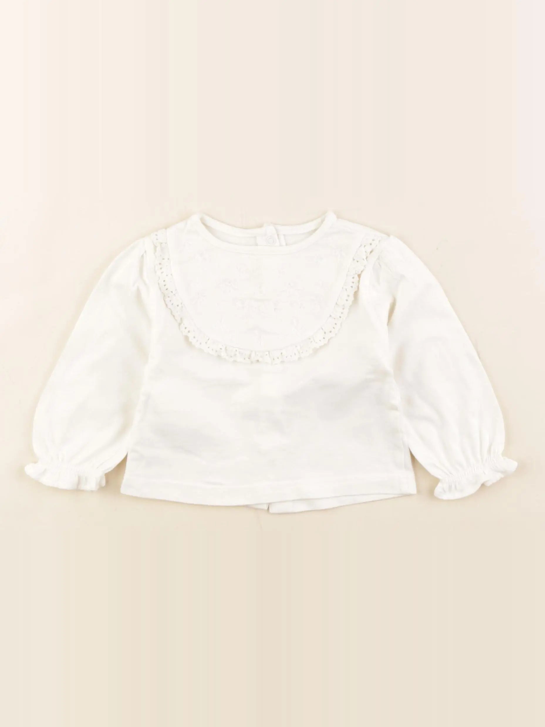 Vertbaudet - tee-shirt beige - 3 mois