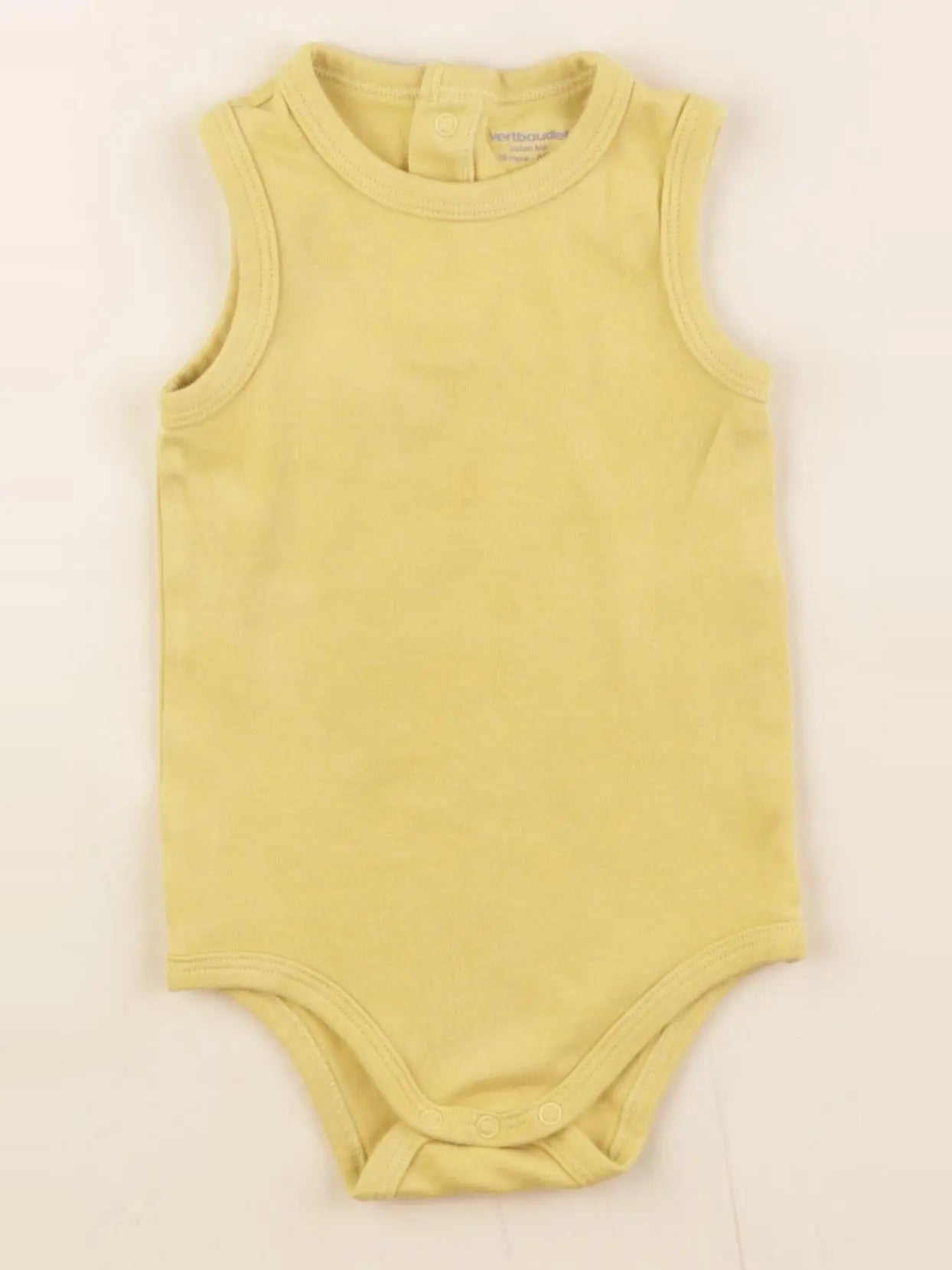 Vertbaudet - body jaune - 18 mois