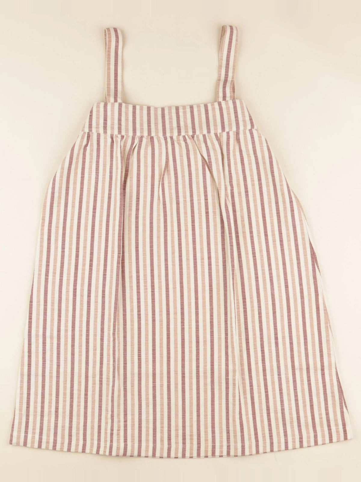 Robe YSEULT rayé rose
