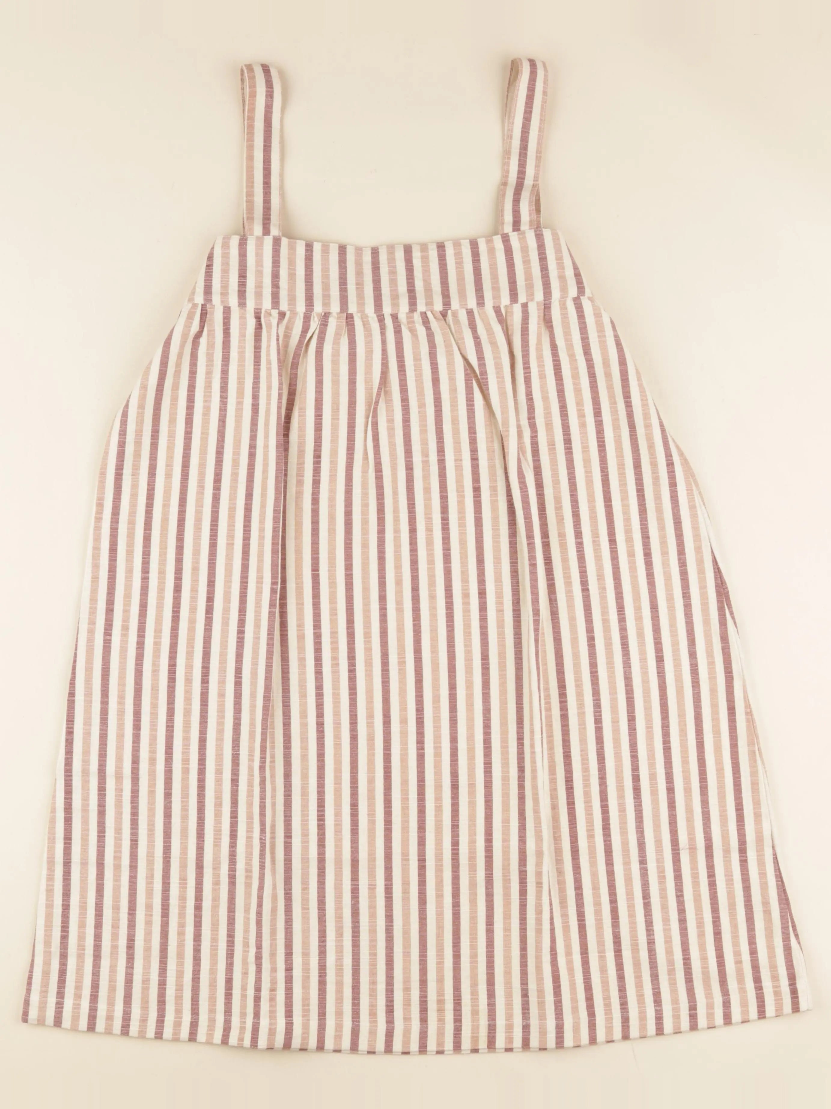 Robe YSEULT rayé rose