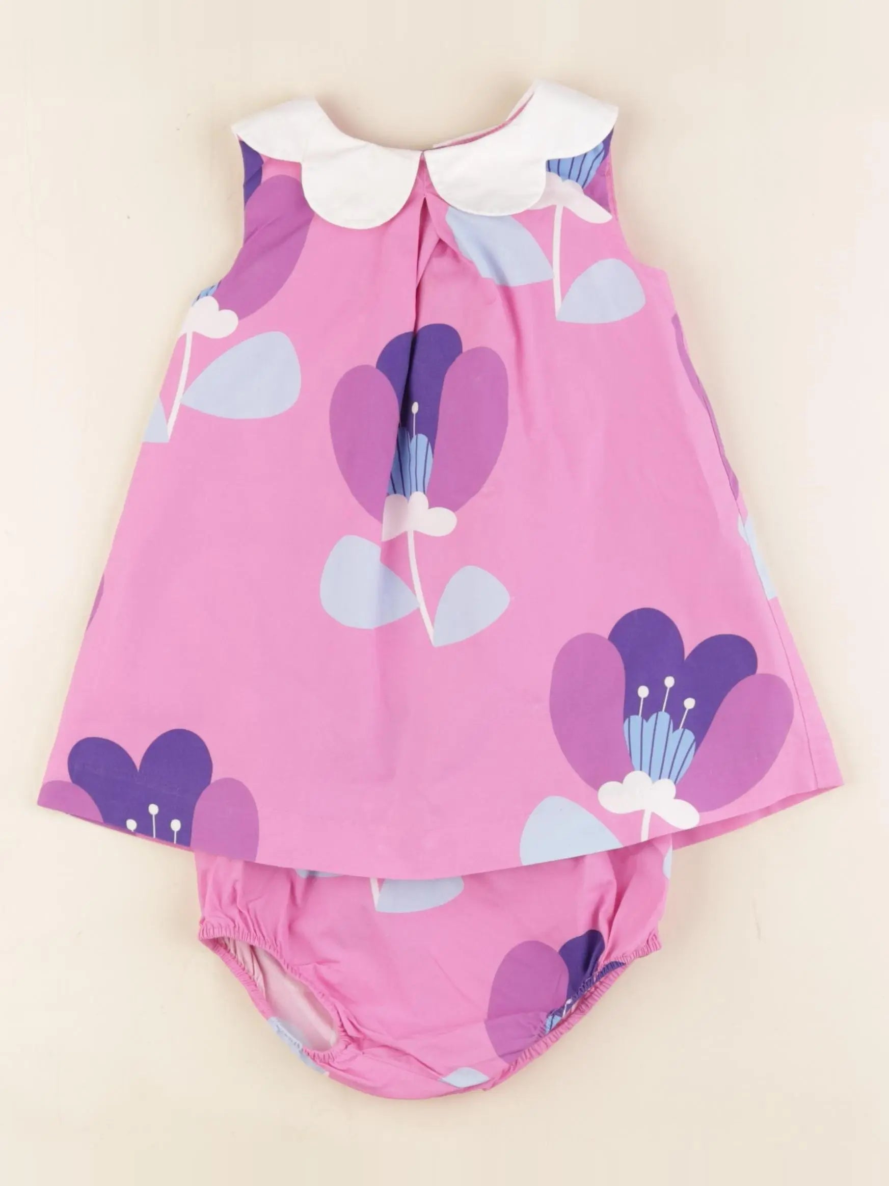 Jacadi - robe rose - 12 mois