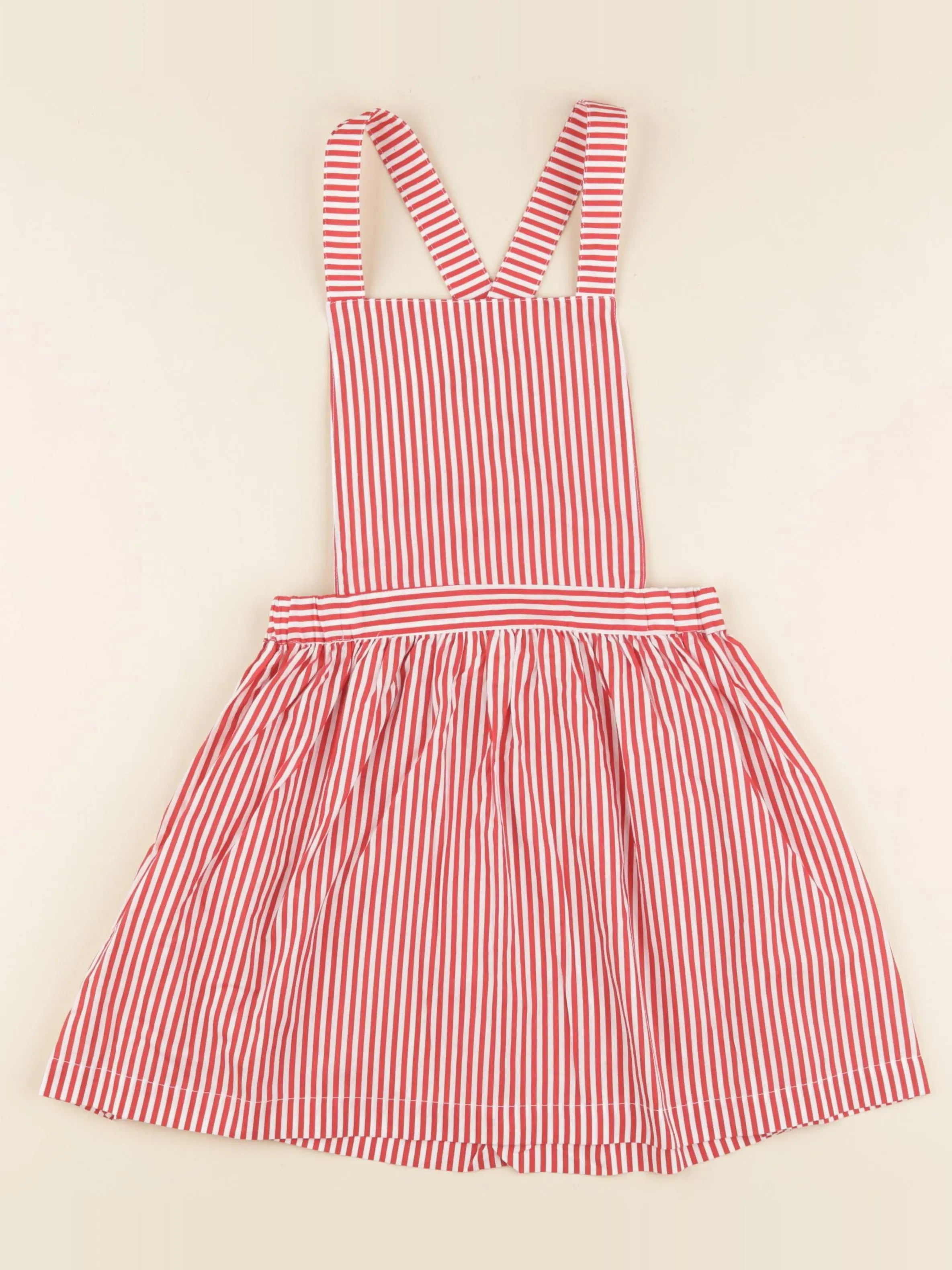 Robe SIXTINE rayé rouge