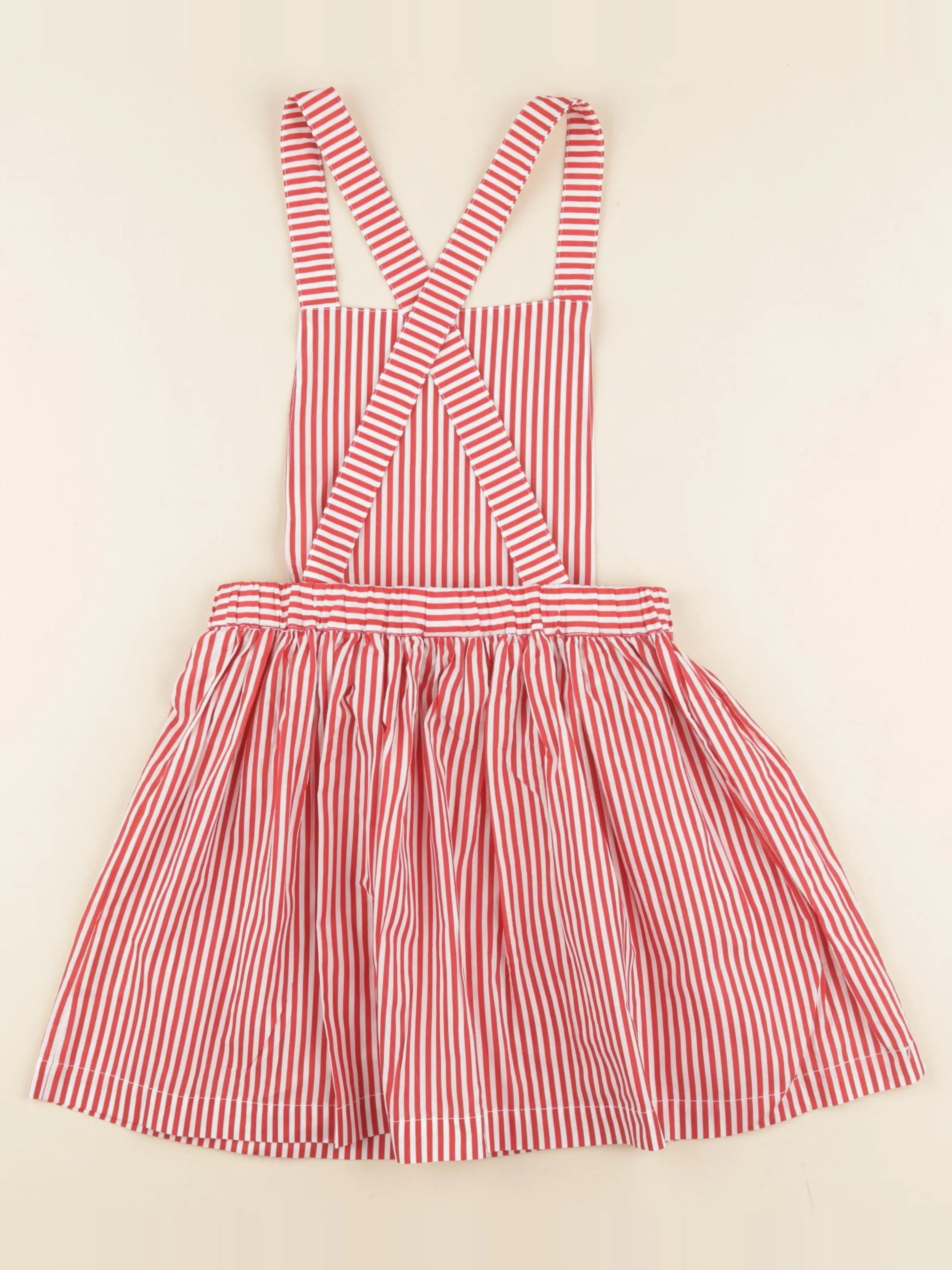 Robe SIXTINE rayé rouge