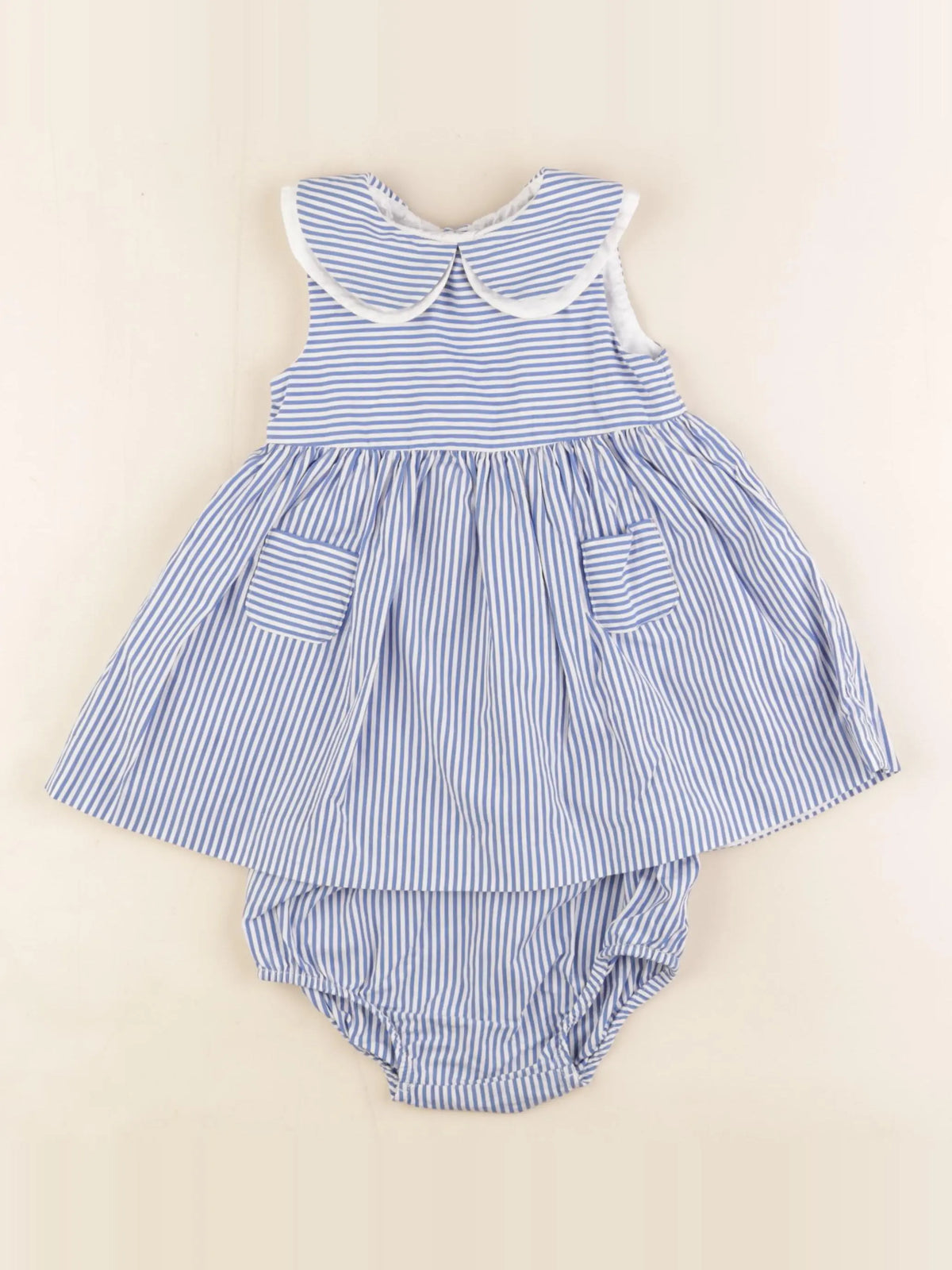 Jacadi - robe bleu - 12 mois