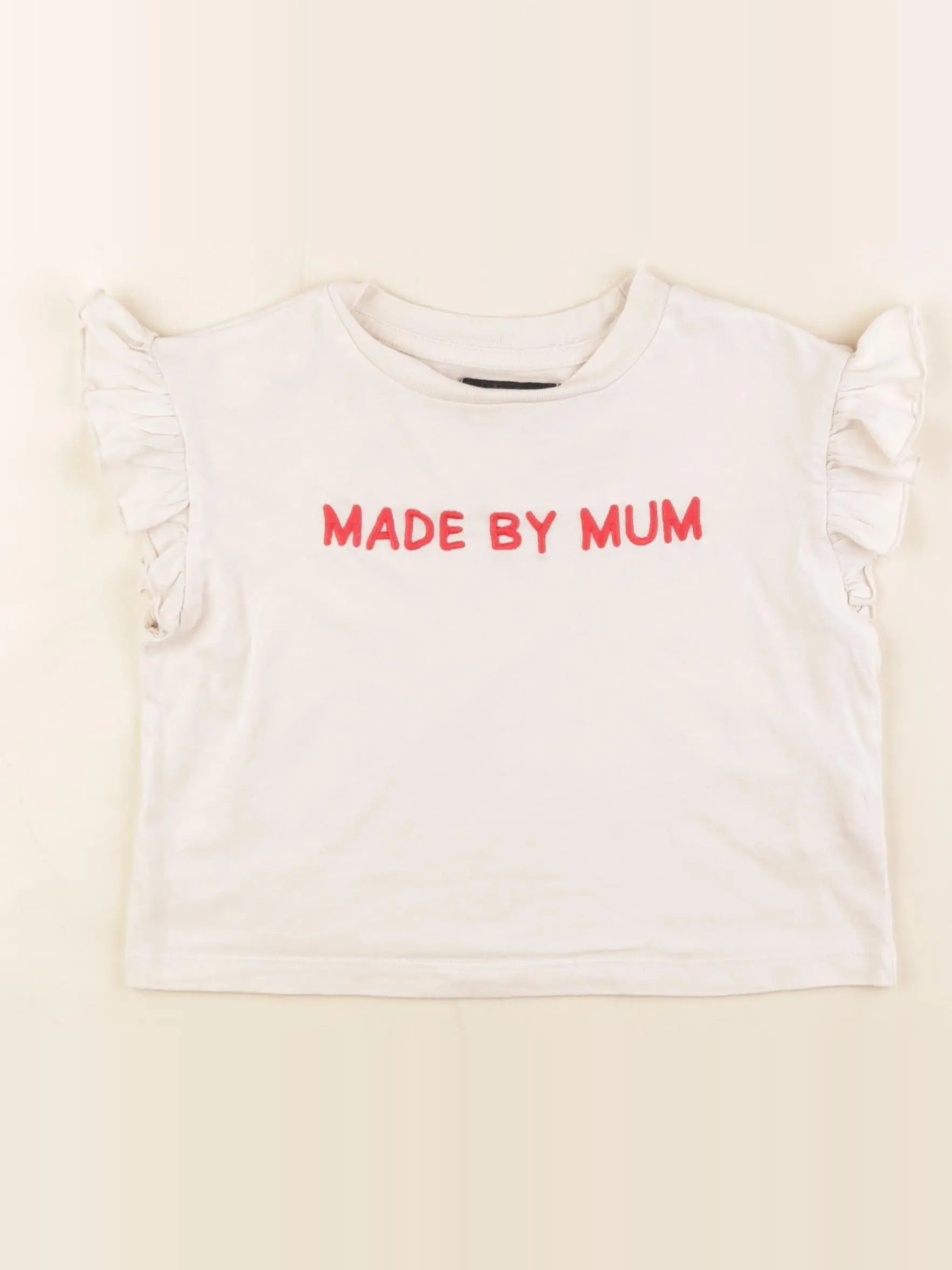 Monoprix - tee-shirt beige - 4 ans